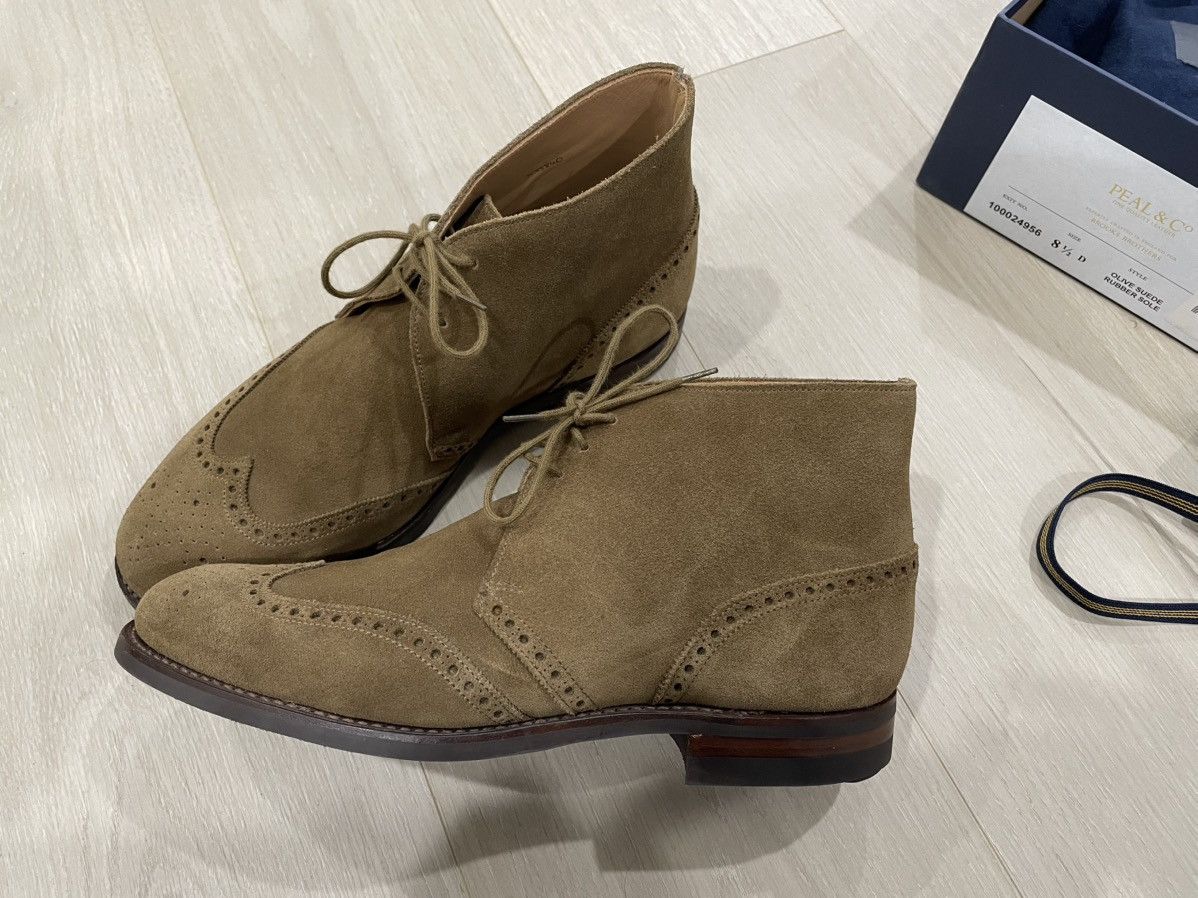 Brooks Brothers Brooks Brothers + Peal & Co Olive Suede Chukka Boot - 8.5D Size US 8.5 / EU 41-42 - 1 Thumbnail