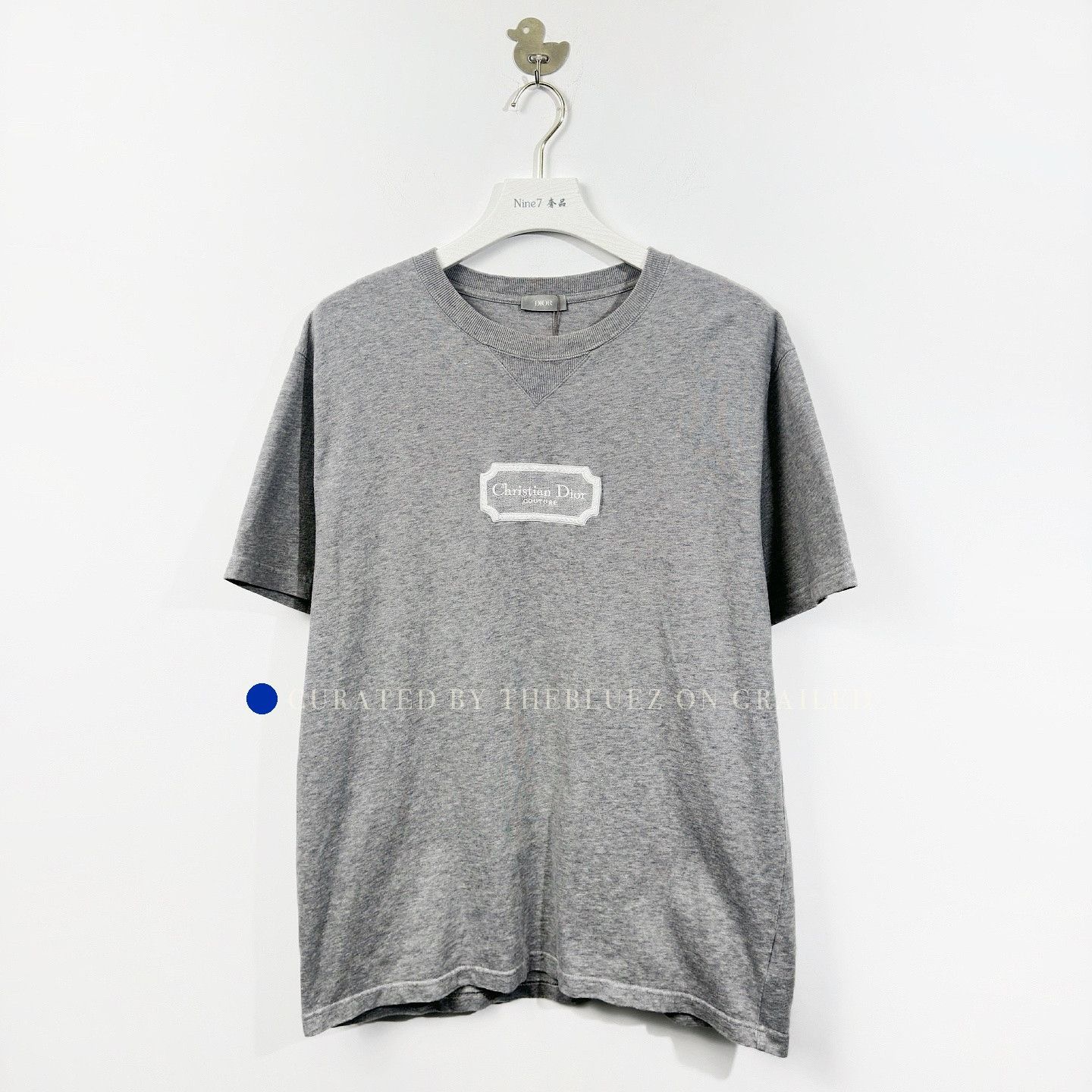 Dior Logo T-Shirt in Gray Size US L / EU 52-54 / 3 - 1 Thumbnail