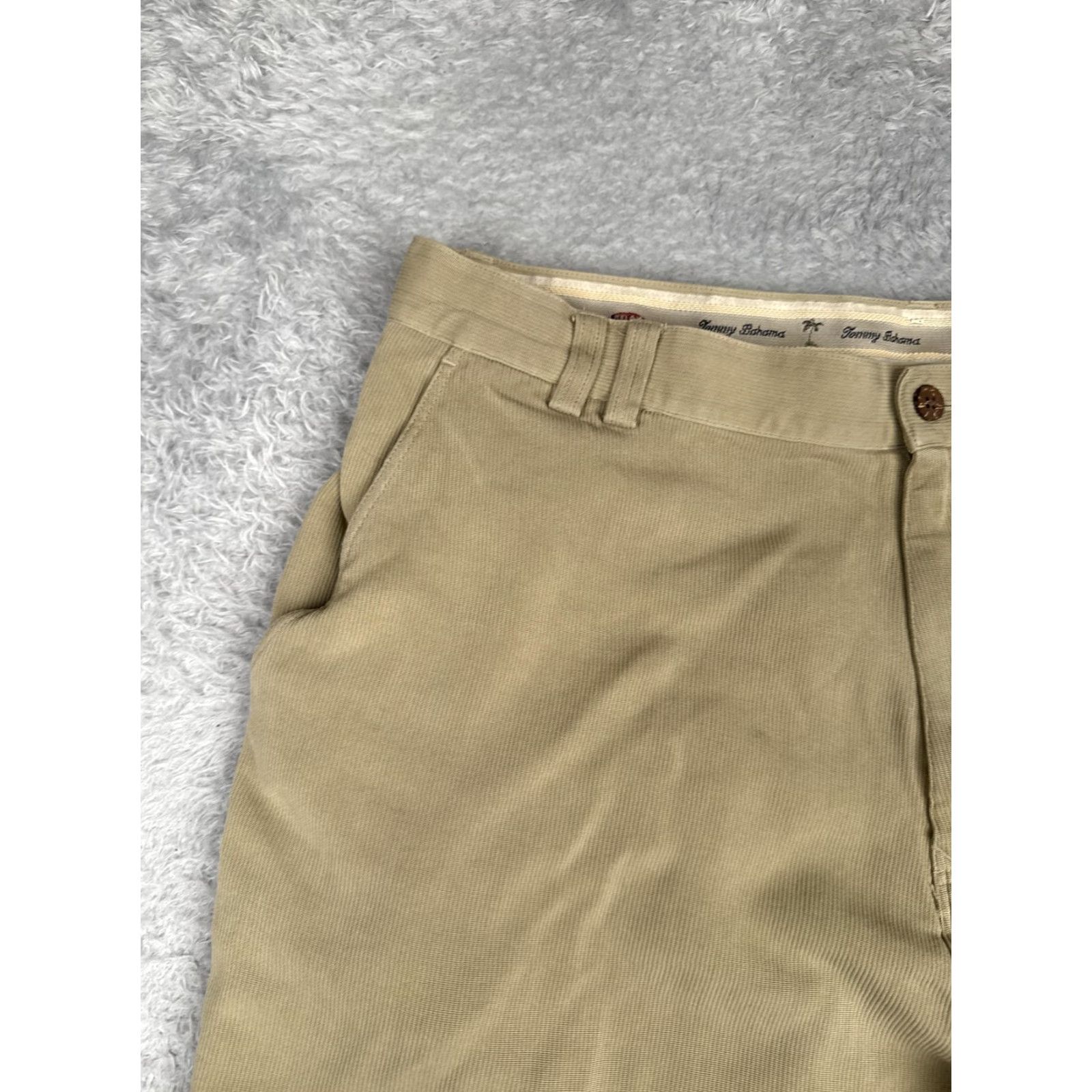 Tommy Bahama Tommy Bahama Shorts Mens 36 Tan Silk Cotton Blend Relax Chino Flat Front Casual Size US 36 / EU 52 - 4 Thumbnail