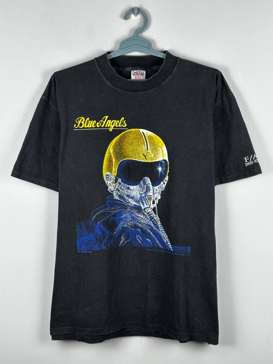 Vintage Vintage Oneita 90’s Air Force USA T-Shirt Single Stitch Size US XL / EU 56 / 4 - 1 Thumbnail