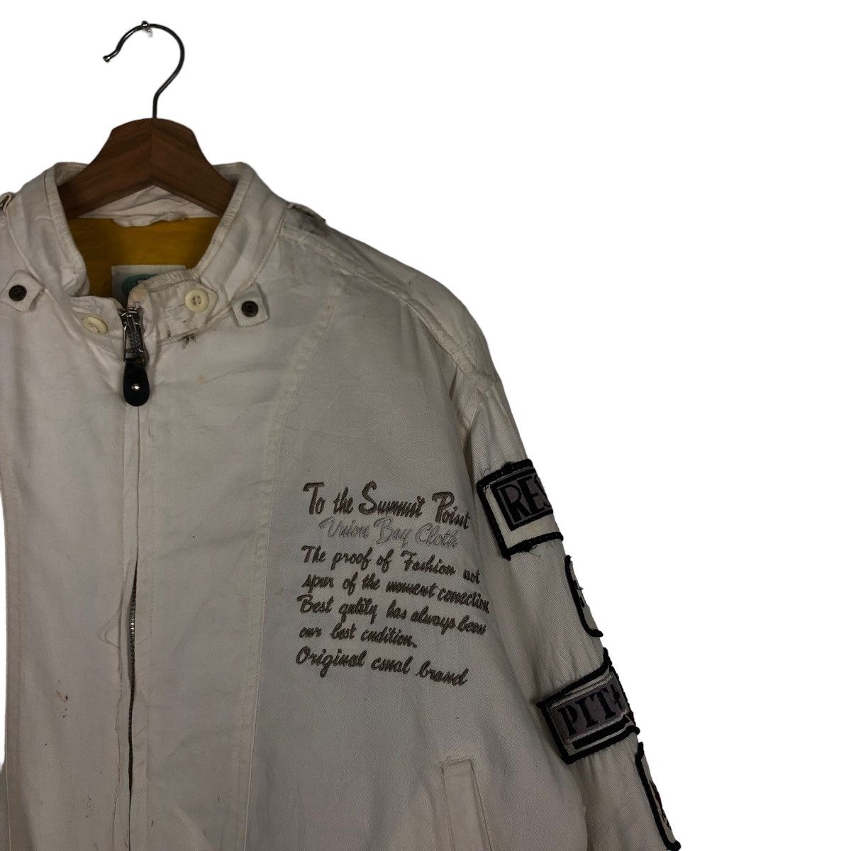 Japanese Brand 🔥Vintage Bomber Jacket Biker Union Made Japan Big Logo Size US M / EU 48-50 / 2 - 9 Thumbnail