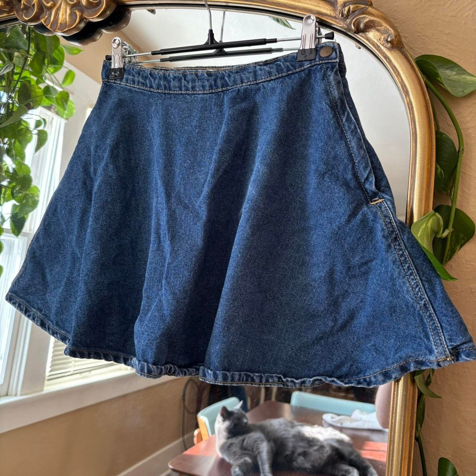 American Apparel American Apparel Denim Circle Skirt Small Cotton Tumblr Girl Size 24" / US 00 / IT 34 - 3 Thumbnail