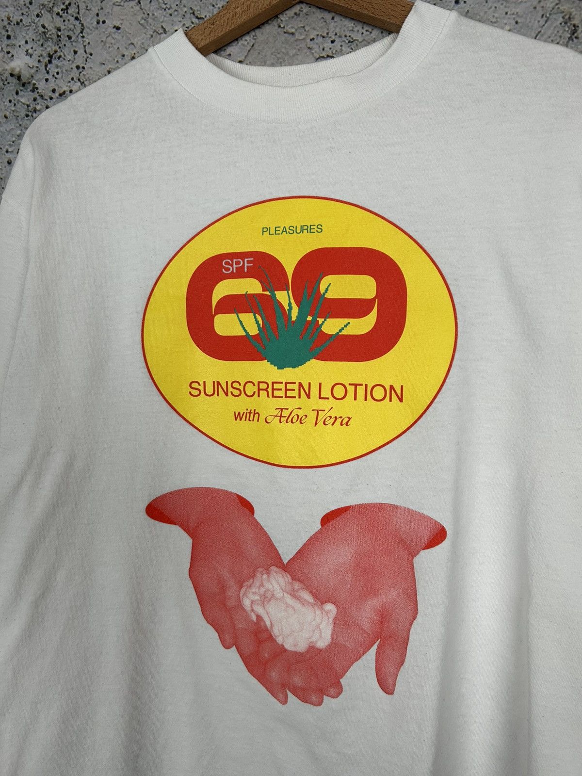Pleasures Pleasures Now 69 Sunscreen Lotion Graphic Tee Skate Rock Size US M / EU 48-50 / 2 - 3 Thumbnail