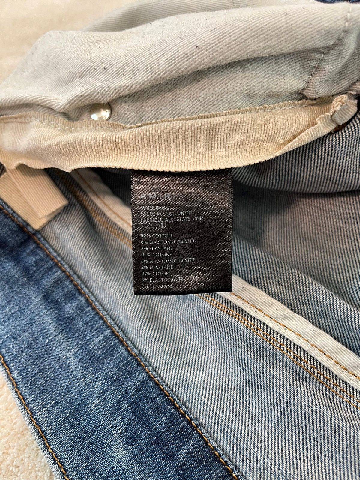 Amiri 💠Amiri💠 BLUE INDIGO STACK JEANS Size US 33 - 5 Thumbnail
