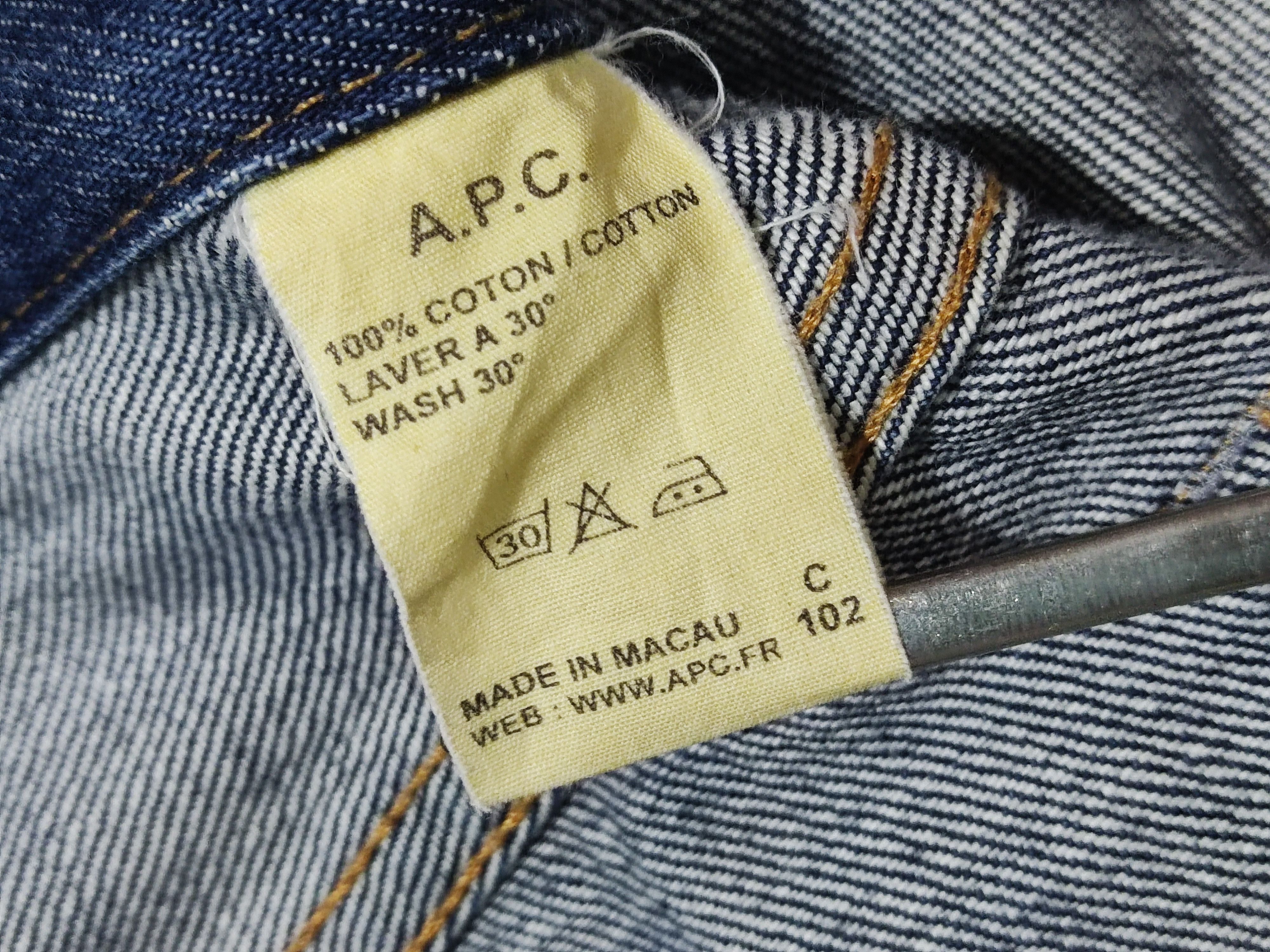 A.P.C. VINTAGE A.P.C. New Standard Selvedge Denim Natural Fades Size US 27 - 17 Thumbnail