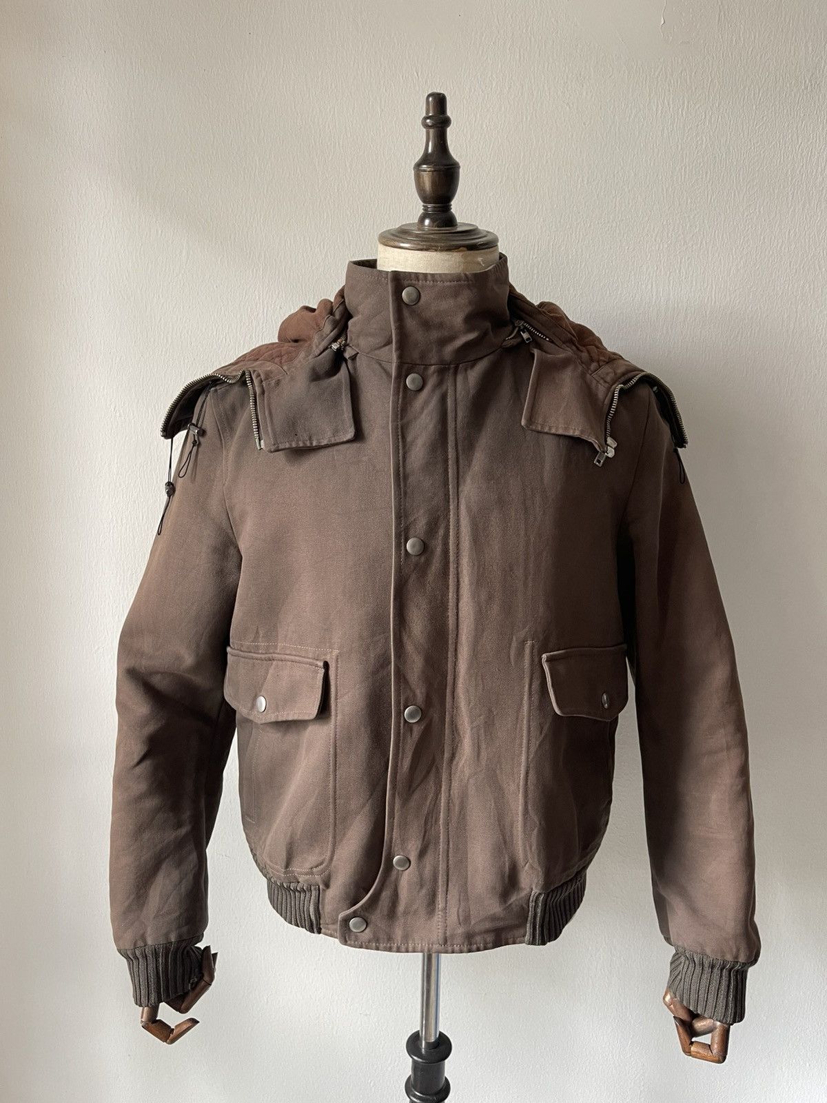 Hussein Chalayan Hussein Chalayan Hooded Bomber Jacket AW05 -"In Shadows" #98 Size US M / EU 48-50 / 2 - 4 Thumbnail