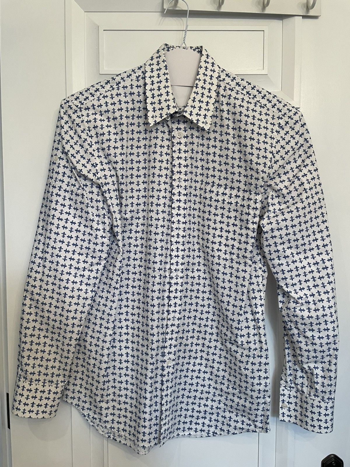Alexander McQueen Alexander McQueen fleur-de-lis slim fit shirt Size US S / EU 44-46 / 1 - 1 Thumbnail