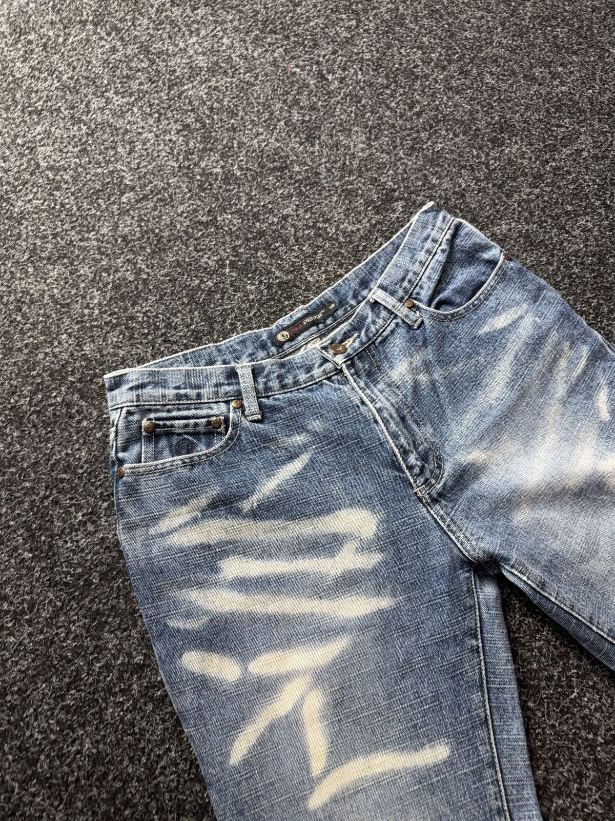 Japanese Brand Y2K Chilli Pepper Archive Flare Jeans Acid Wash Y2K Bootcut Size 30" / US 8 / IT 44 - 7 Thumbnail