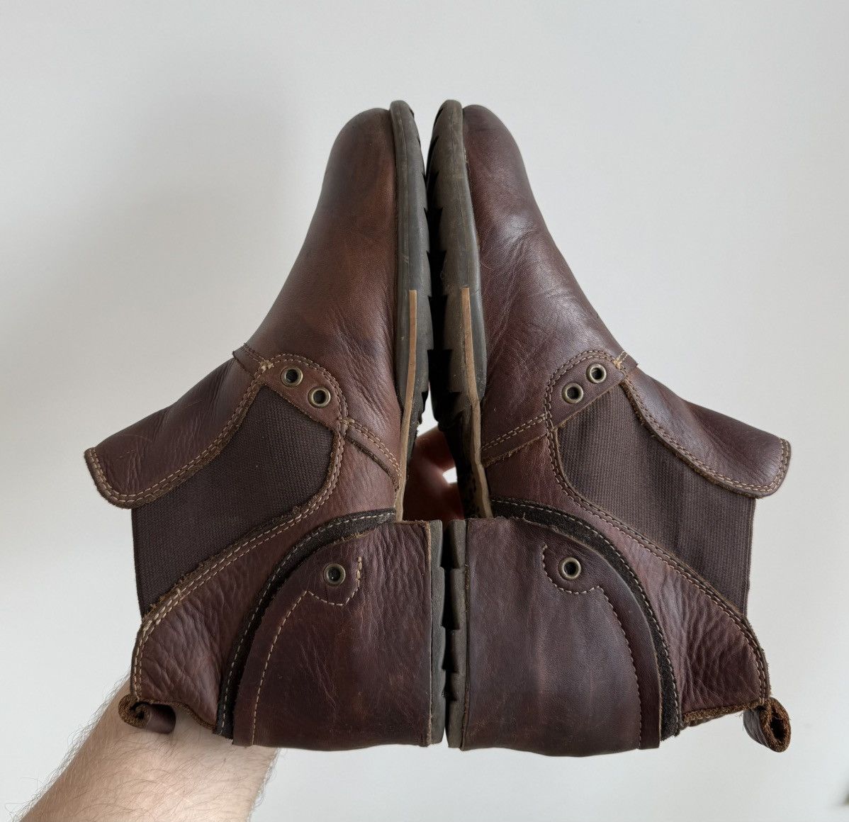 Replay Vintage Replay Brown Biker Leather Boots A.S. 98 AvantGarde Size US 7 / EU 40 - 5 Thumbnail