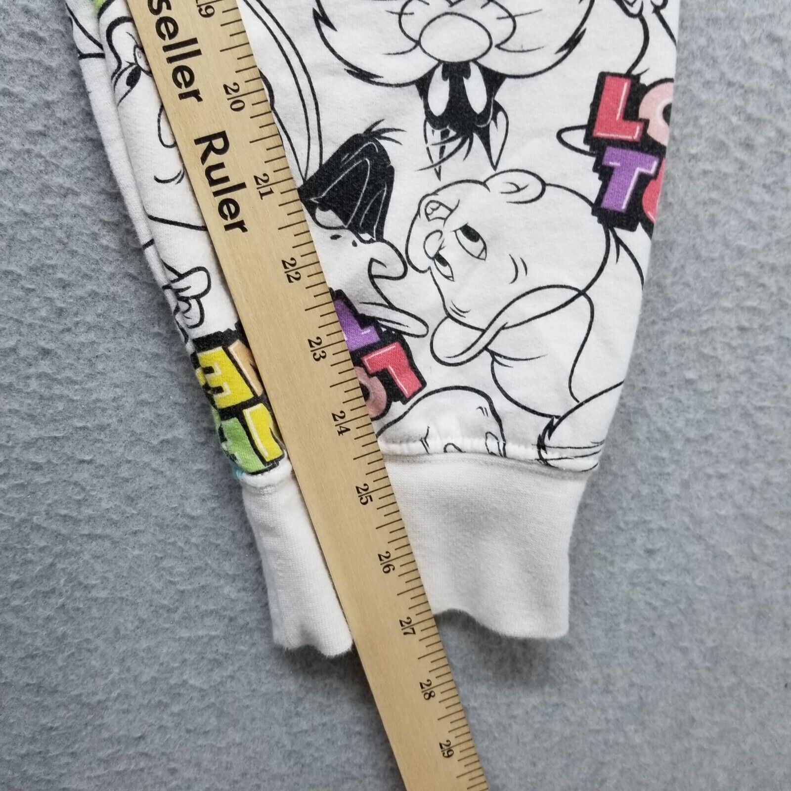 Other Looney Tunes Sweatpants Womens Drawstring All Over Print Size 28" / US 6 / IT 42 - 5 Thumbnail