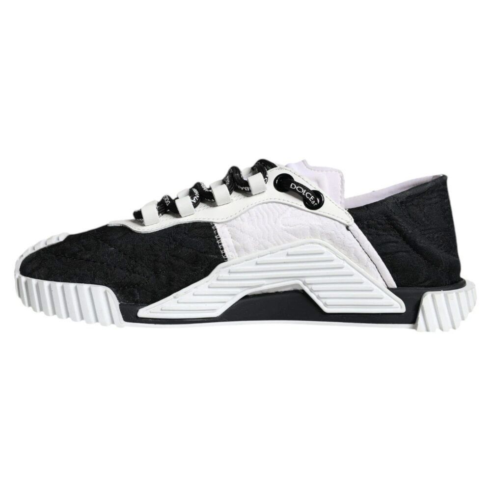 Dolce & Gabbana Dolce & Gabbana White Black Low Top NS1 Sneakers Shoes Size US 7 / IT 37 - 7 Thumbnail