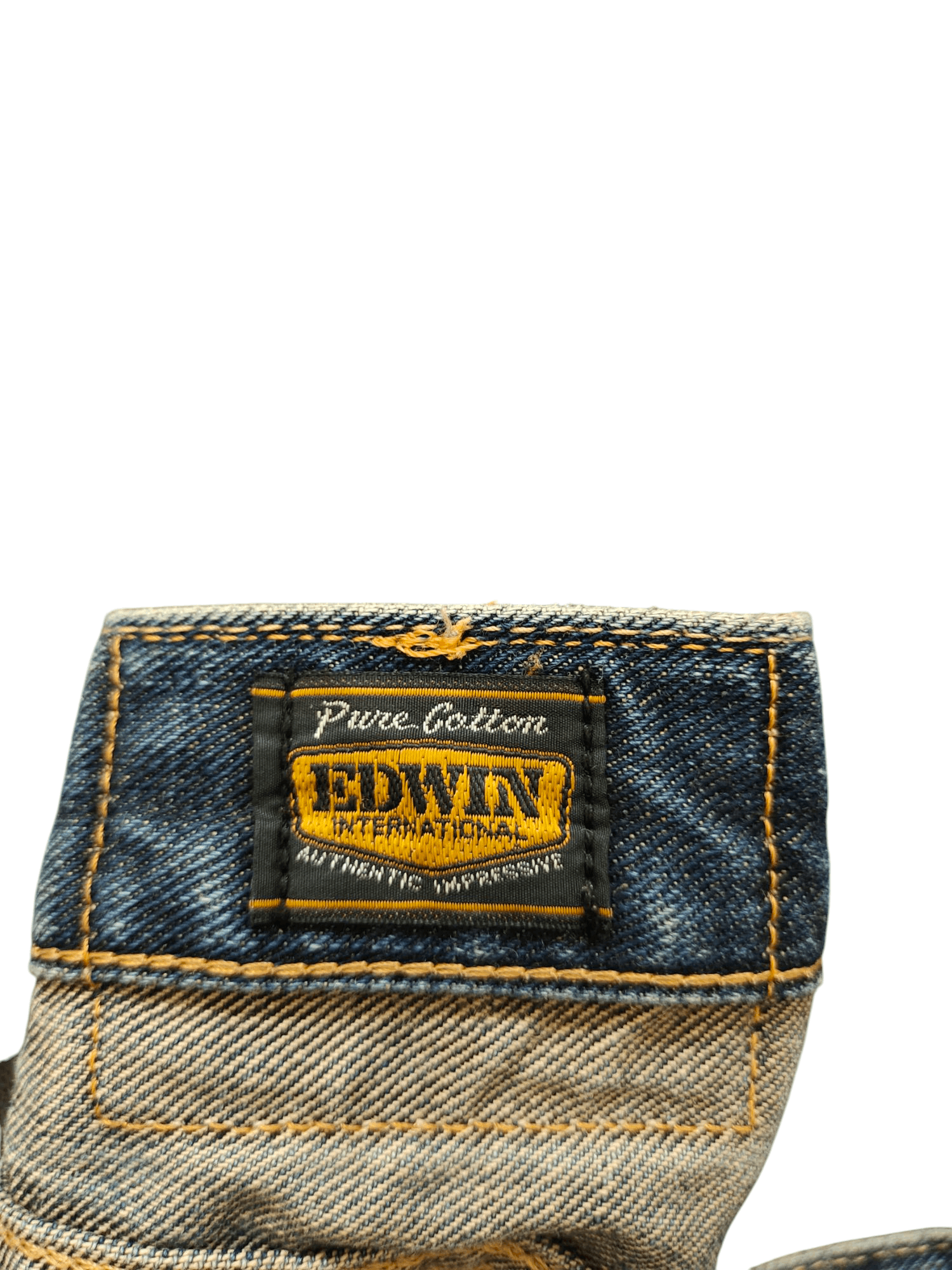 Kapital Vintage 90s Edwin Clawmark Distress Faded Denim Jeans Size US 32 / EU 48 - 11 Thumbnail
