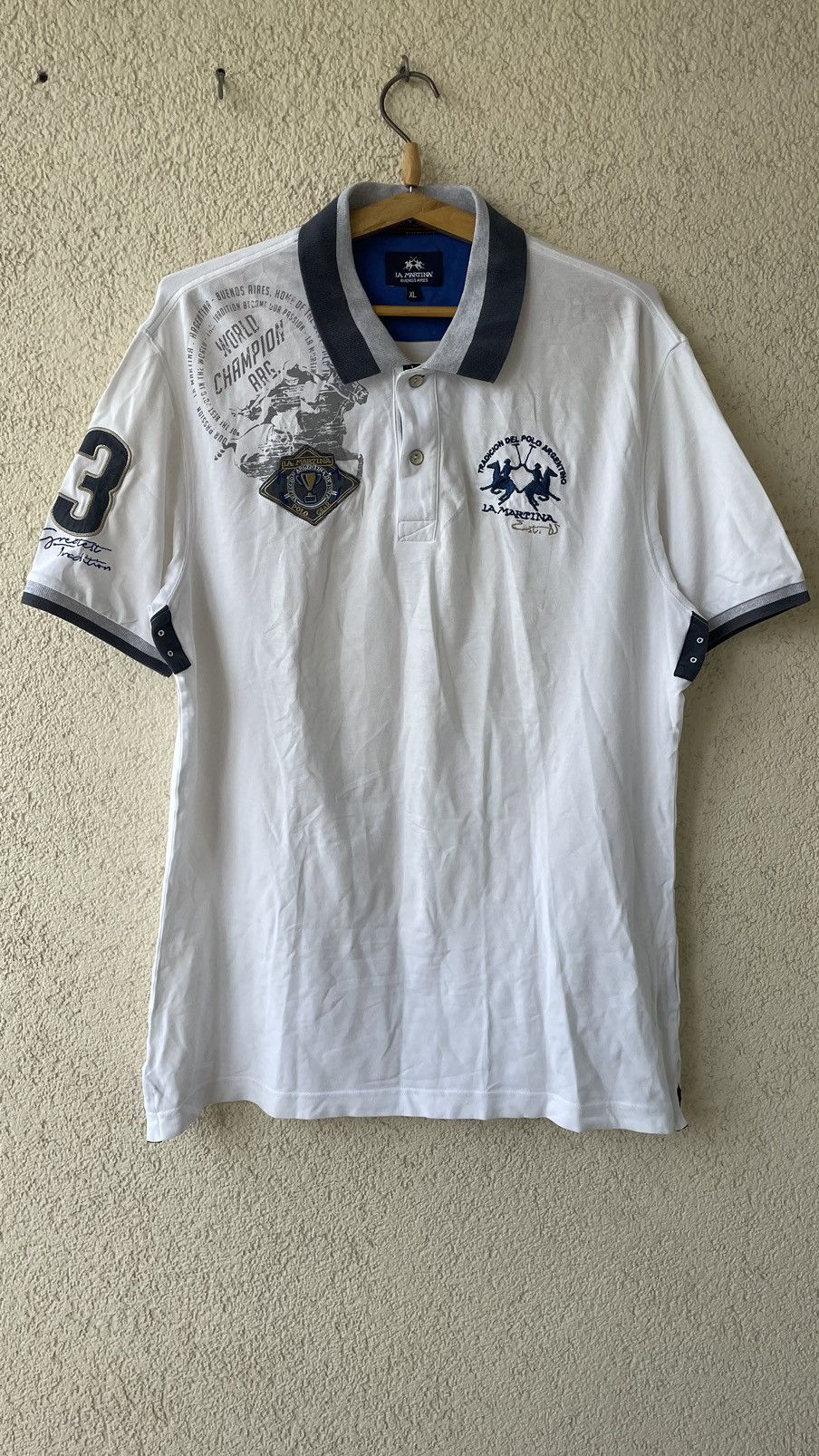 La Martina × Polo Ralph Lauren La Martina Polo Ralph Lauren Style T-shirt Size US XL / EU 56 / 4 - 4 Thumbnail