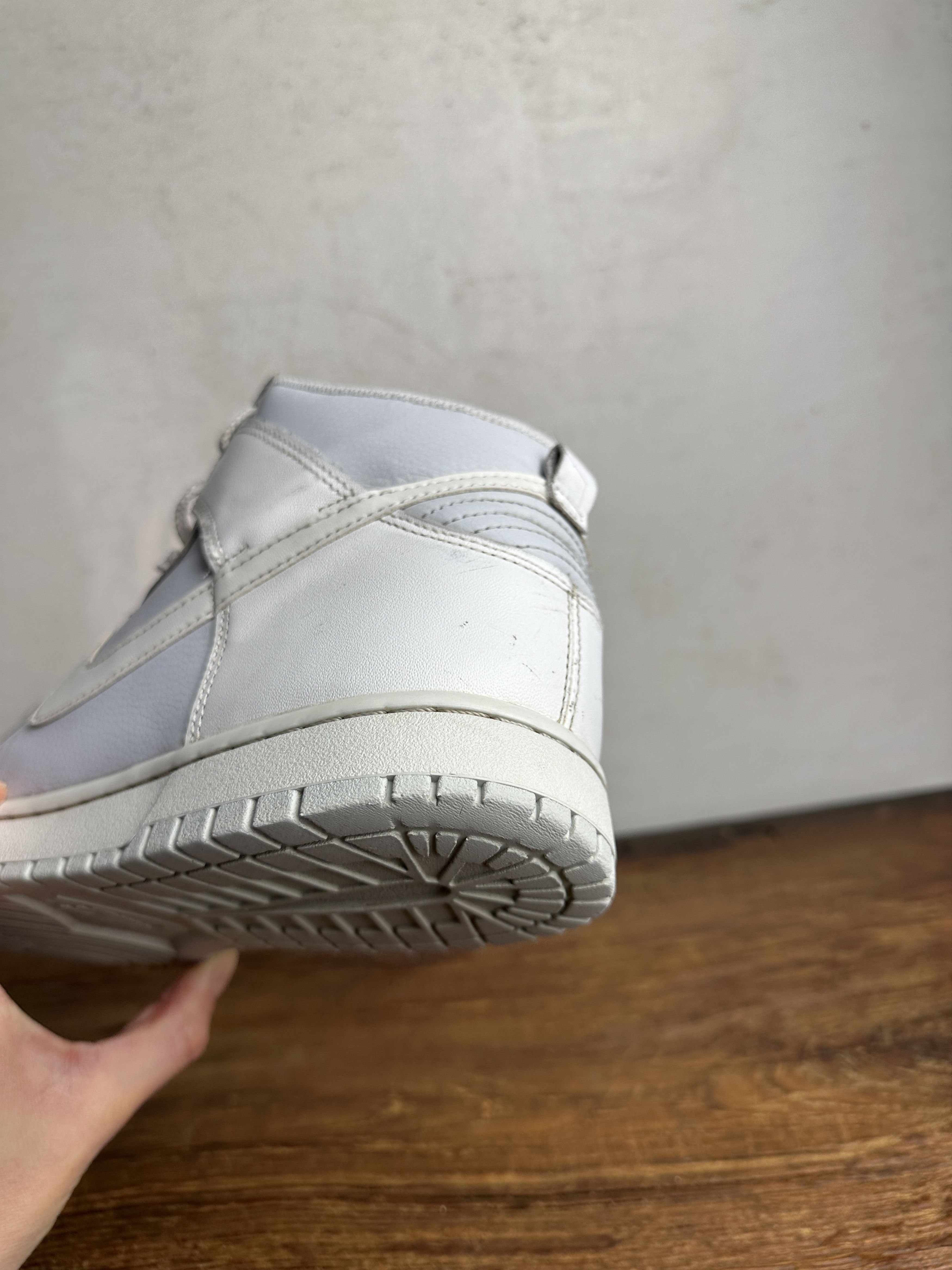 Nike Nike Dunk High Retro White/Grey Sneakers Size US 11 / EU 44 - 16 Thumbnail
