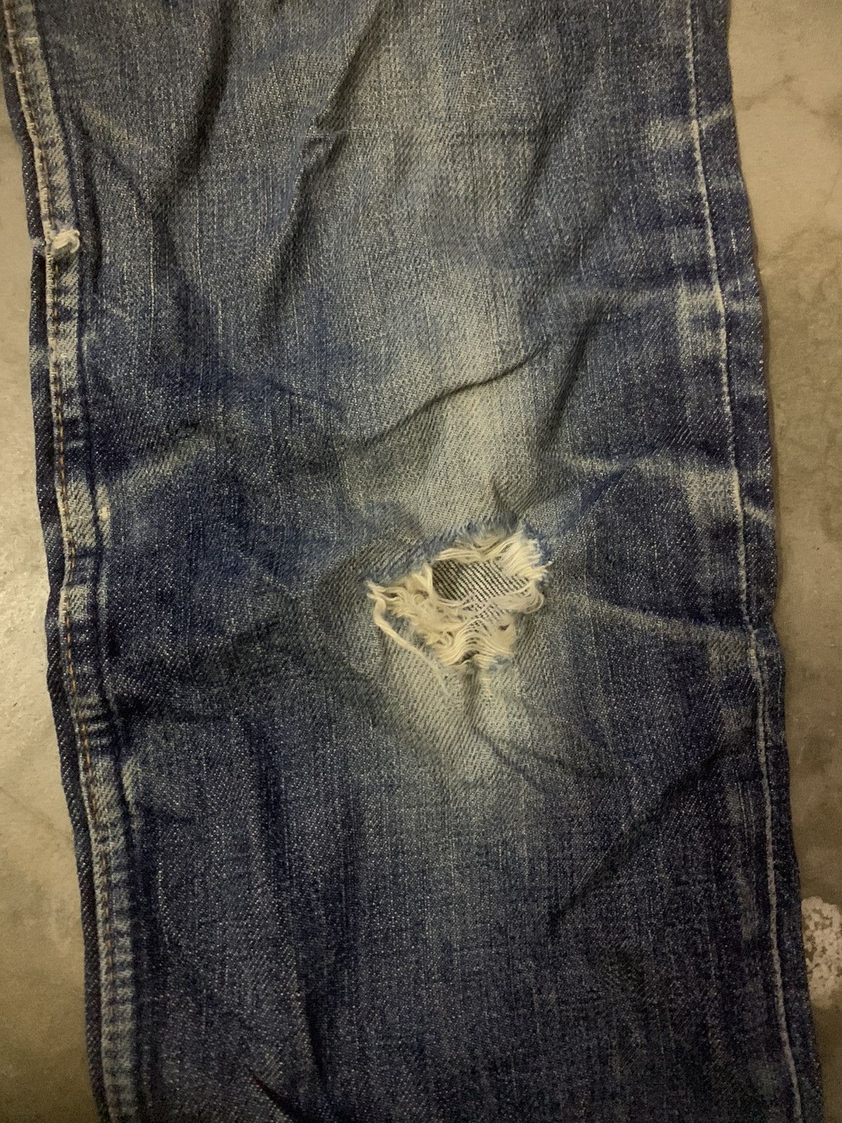 Hysteric Glamour X Oakland Raiders Distress Denim Jeans