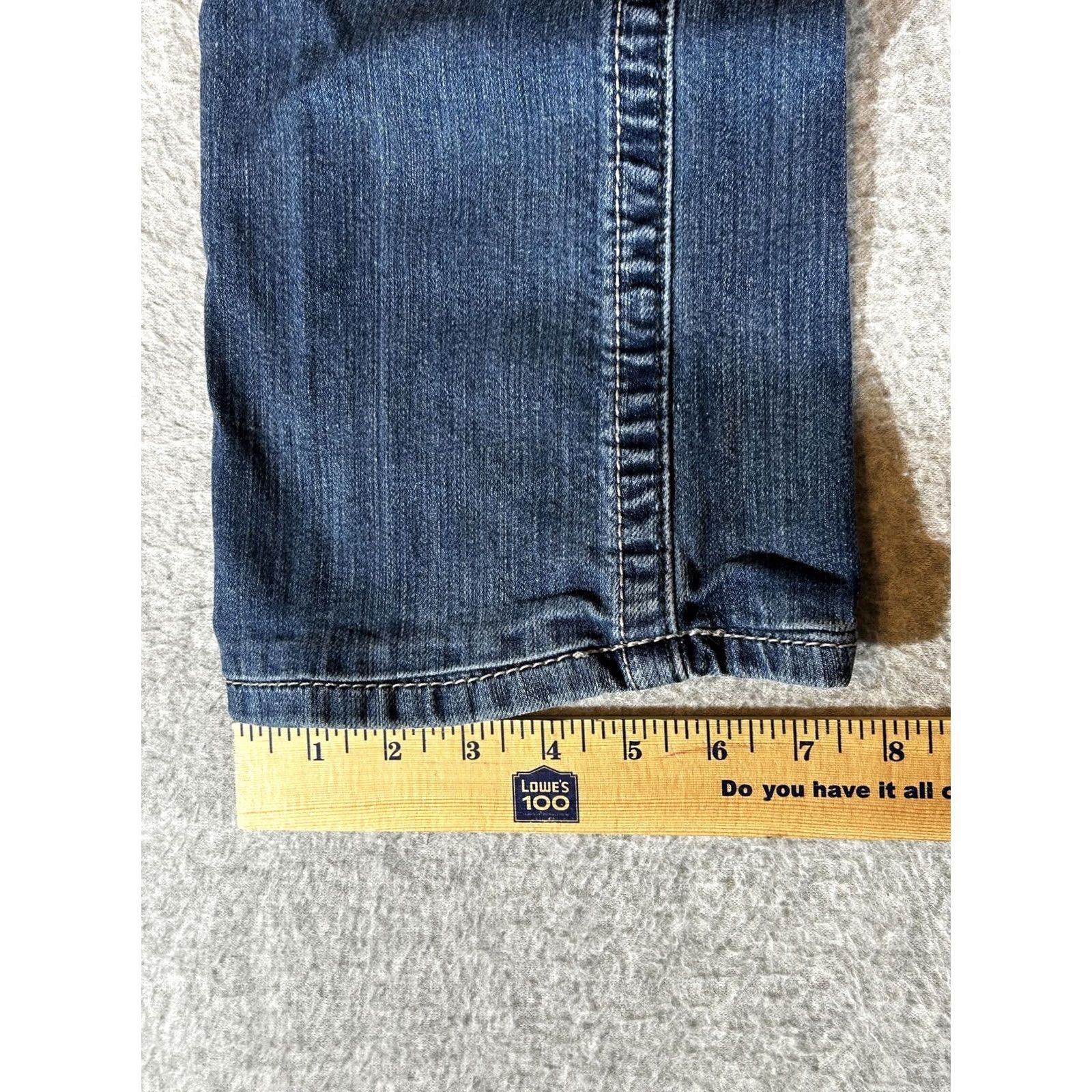 Vintage Cinch Ada Womens Dark Wash Bootcut Stretch Jeans 28/5R Mid Rise Relaxed 5-Pocket Denim Cotton Spandex Women Jeans Mens Womens Size 28" / US 6 / IT 42 - 5 Thumbnail