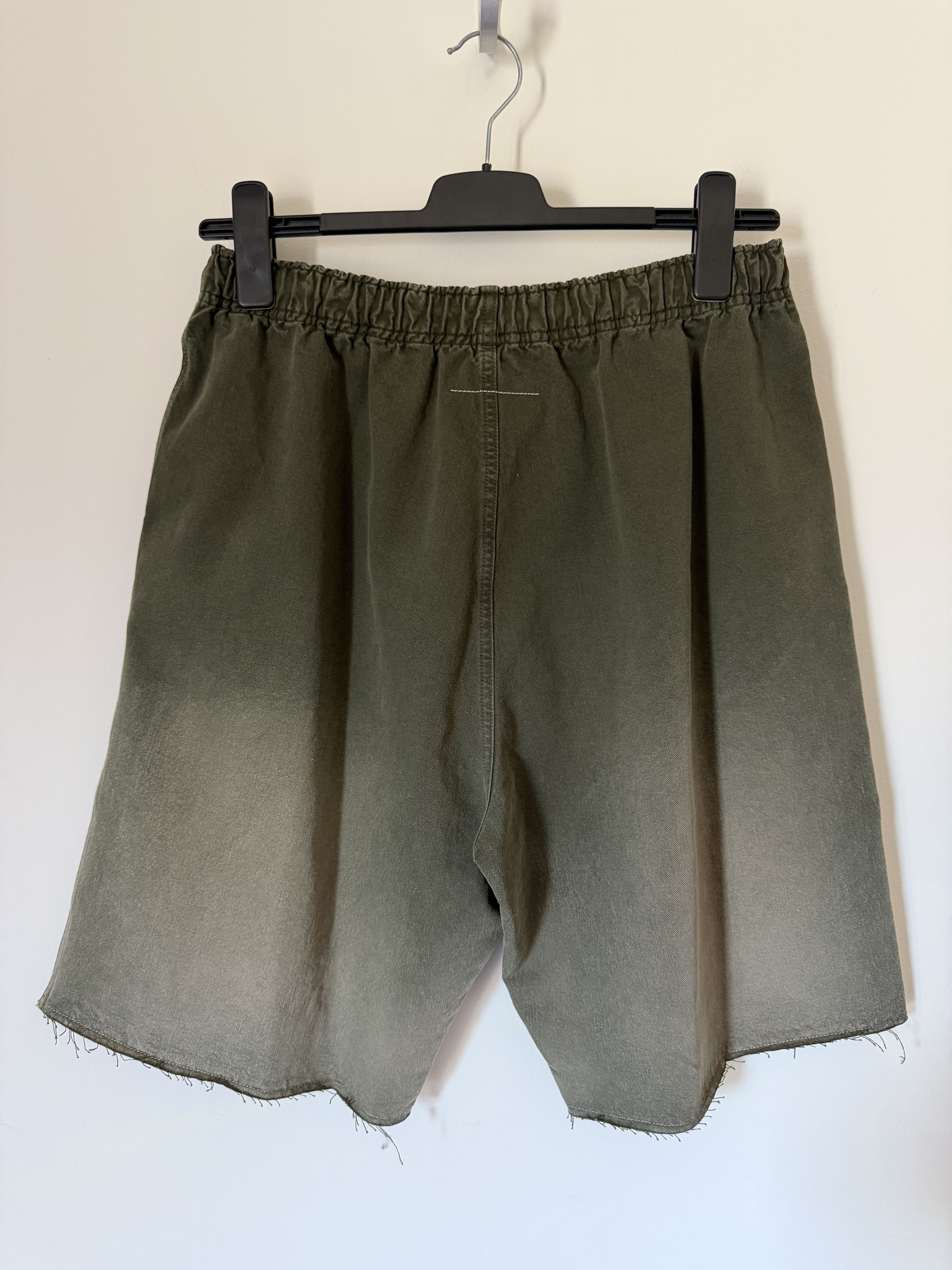 MM6 MM6 Maison Margiela Easy Cutoff Denim Shorts in Green Size US 34 / EU 50 - 4 Thumbnail