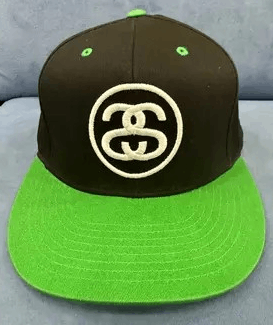 Stussy Stussy Classic SS-Link Snapback Hat Black/Green Brim Vintage Size ONE SIZE - 1 Thumbnail