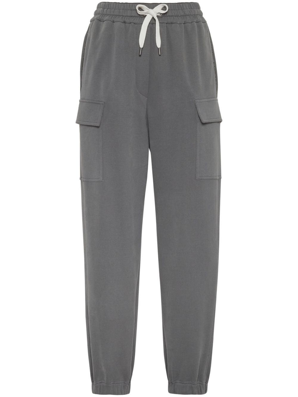 Brunello Cucinelli o1w1db10825 Woman Sport Pants in Medium Grey Size 27" / US 4 / IT 40 - 5 Thumbnail