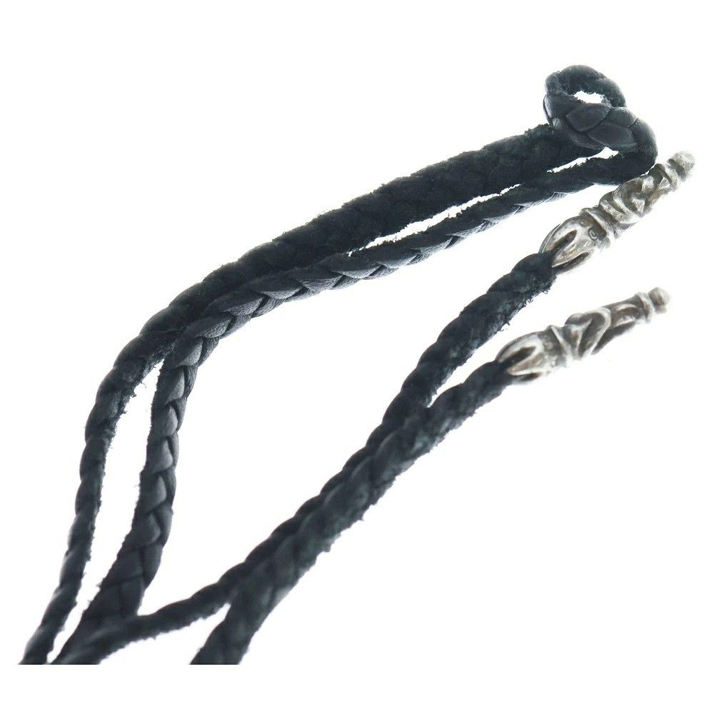 Chrome Hearts Chrome hearts leather silver braid strap necklace Size ONE SIZE - 5 Thumbnail