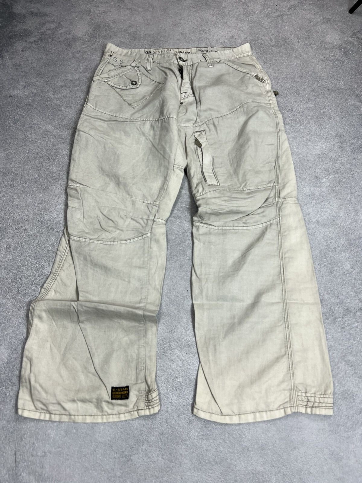 G-Star Vintage Junya Watanabe Travis Scott Style Cargo Jeans 90s Size US 34 / EU 50 - 7 Thumbnail