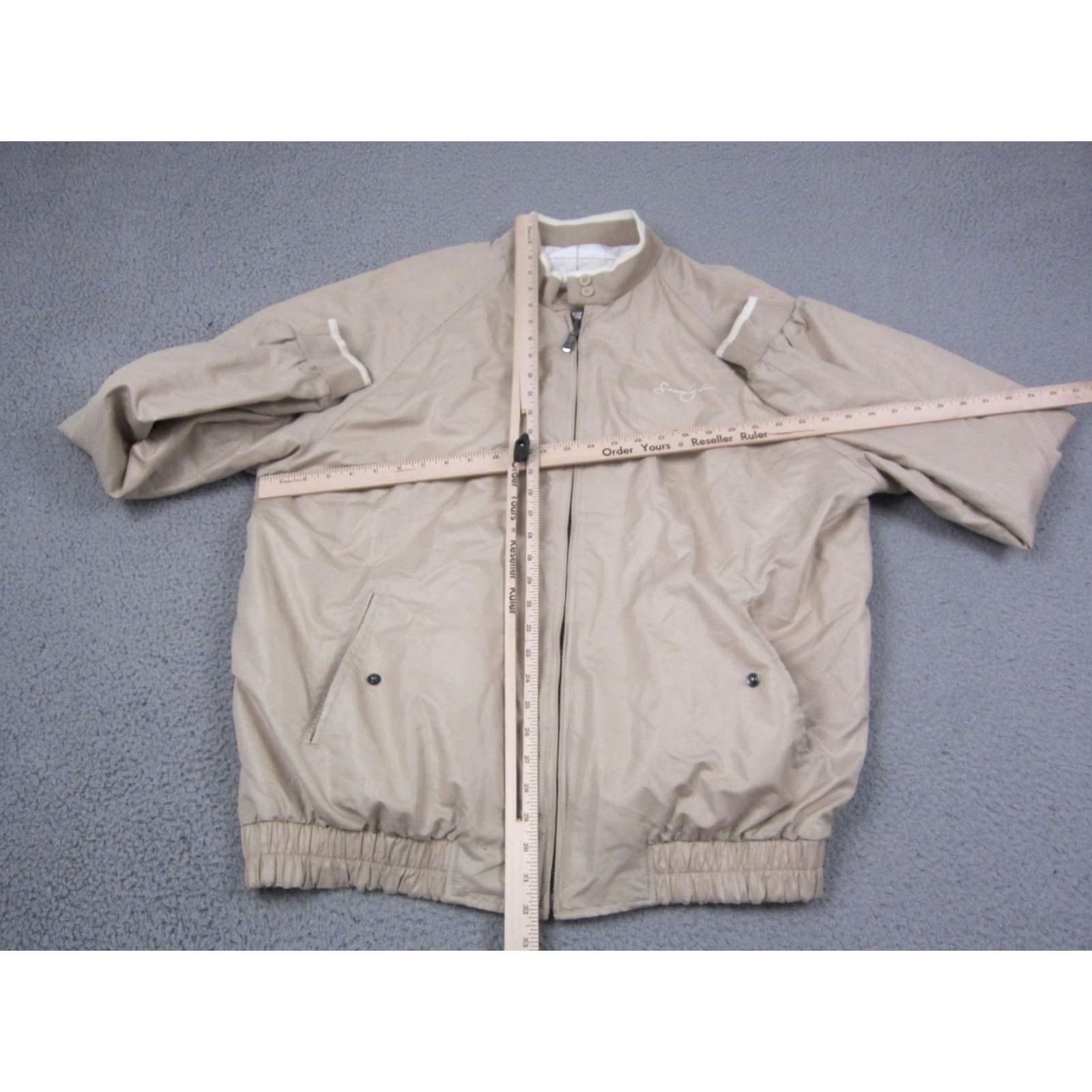 Sean John VINTAGE Sean John Jacket Mens 2XL Beige Reversible Bomber Full Zip Jacket Size US XXL / EU 58 / 5 - 6 Thumbnail