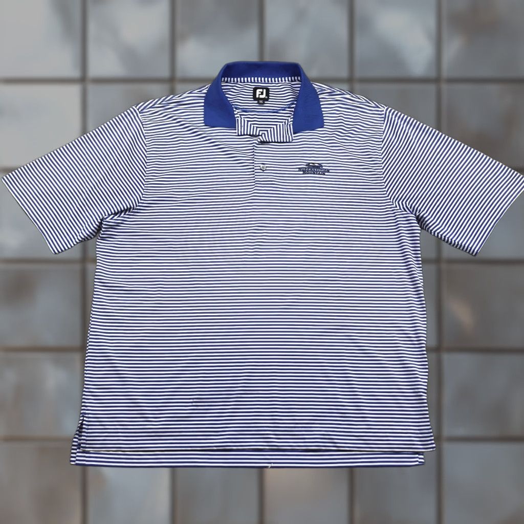 Footjoy FootJoy Polo Shirt Mens XL Striped Performance Short Sleeve Polo Golf Shirt Mens 2XL Multicolor Logo Pattern Size US XL / EU 56 / 4 - 1 Thumbnail