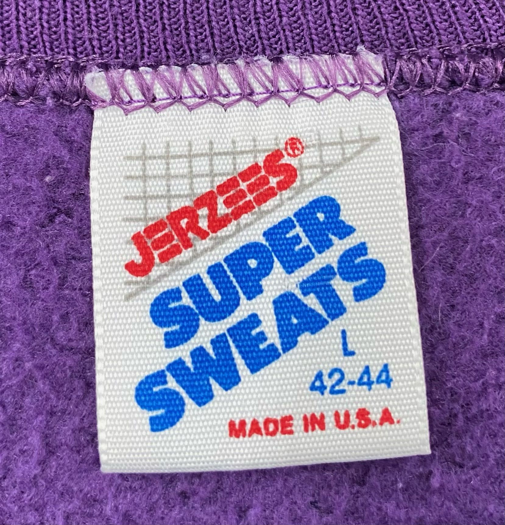 Jerzees 80’s Carousel Horse Purple Sweatshirt Womens Sz Large Size L / US 10 / IT 46 - 4 Thumbnail
