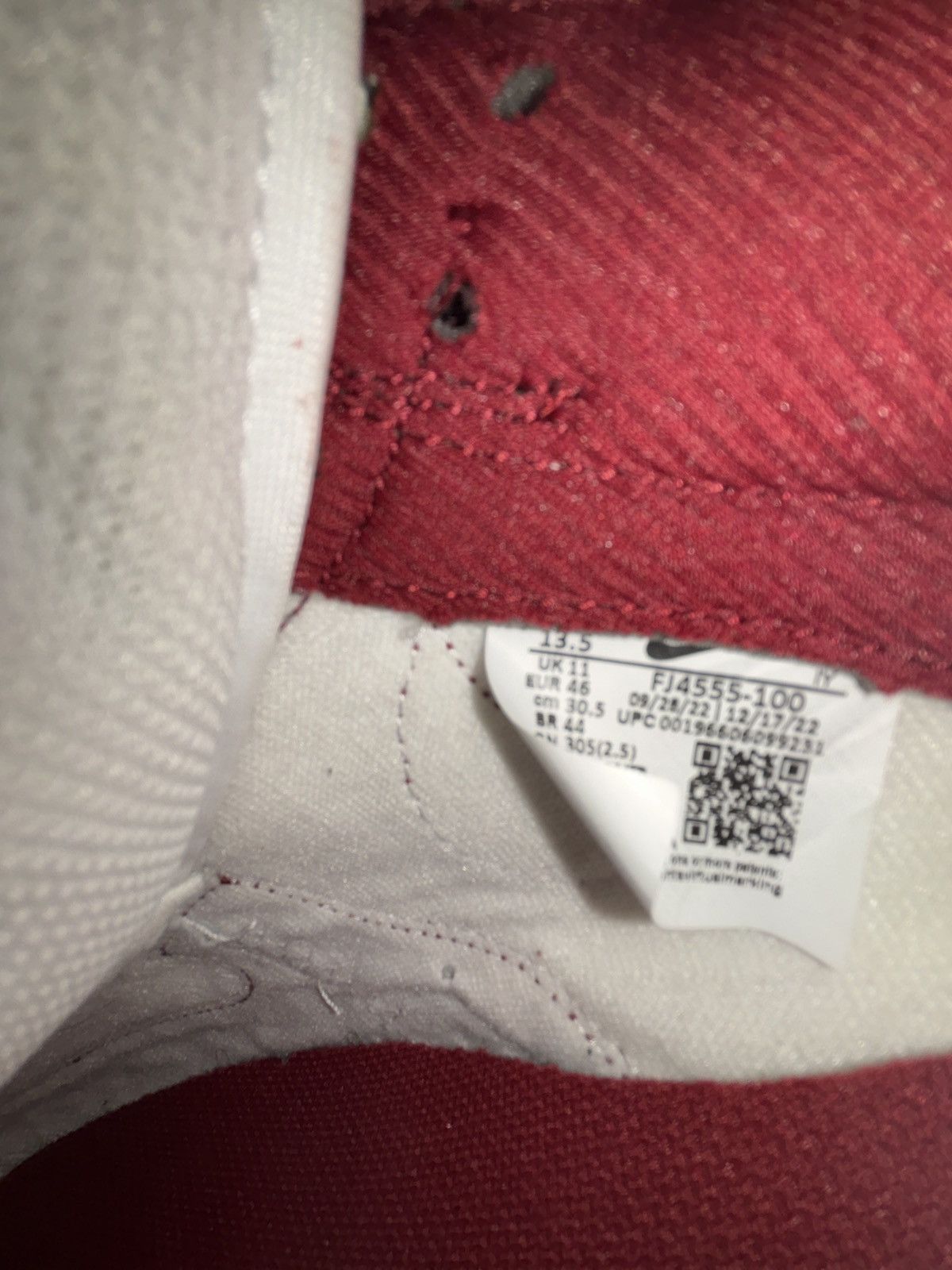 Nike Nike Dunk vintage red Size US 12 / EU 45 - 6 Thumbnail