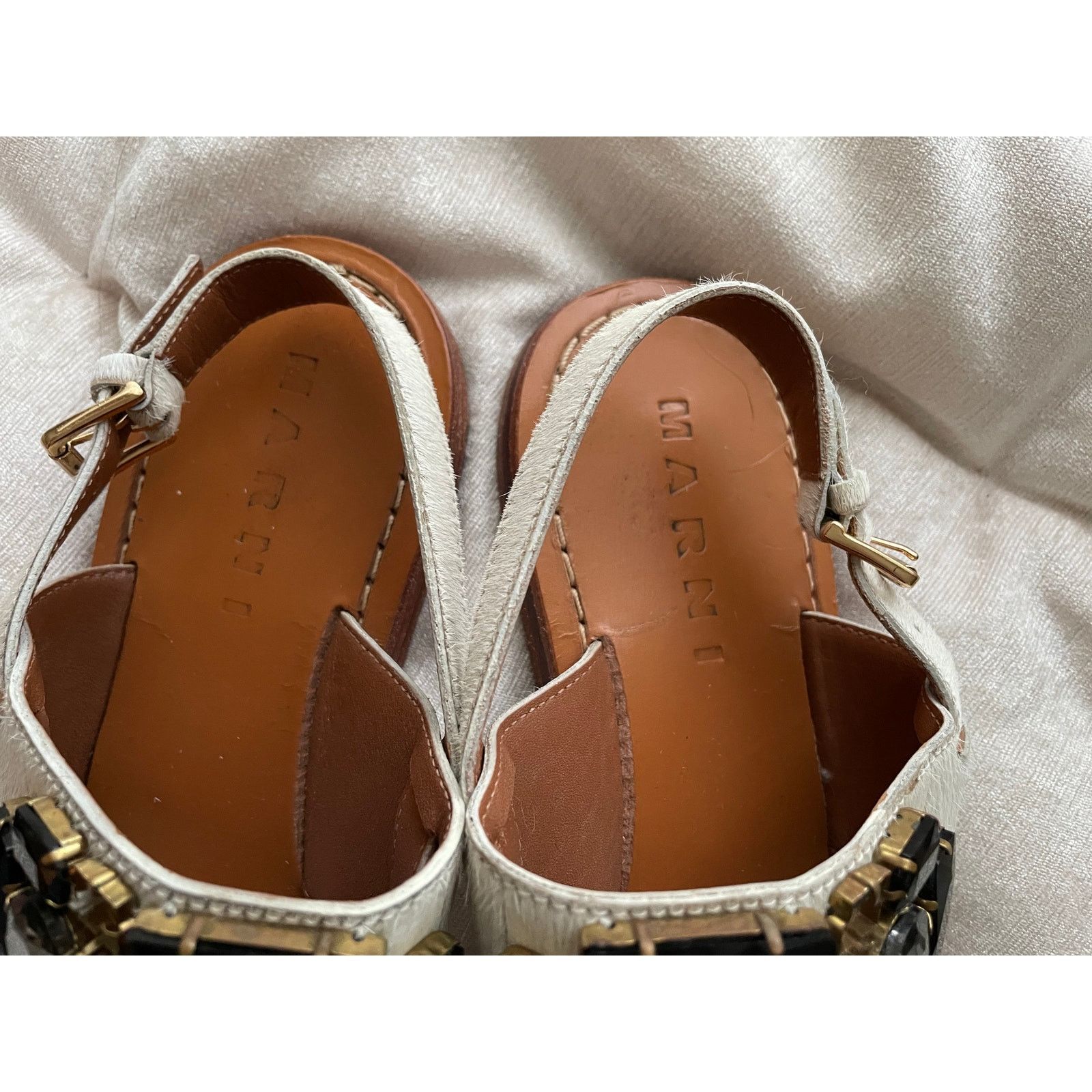 Marni Marni Embellished Sandals Size US 7 / IT 37 - 6 Thumbnail