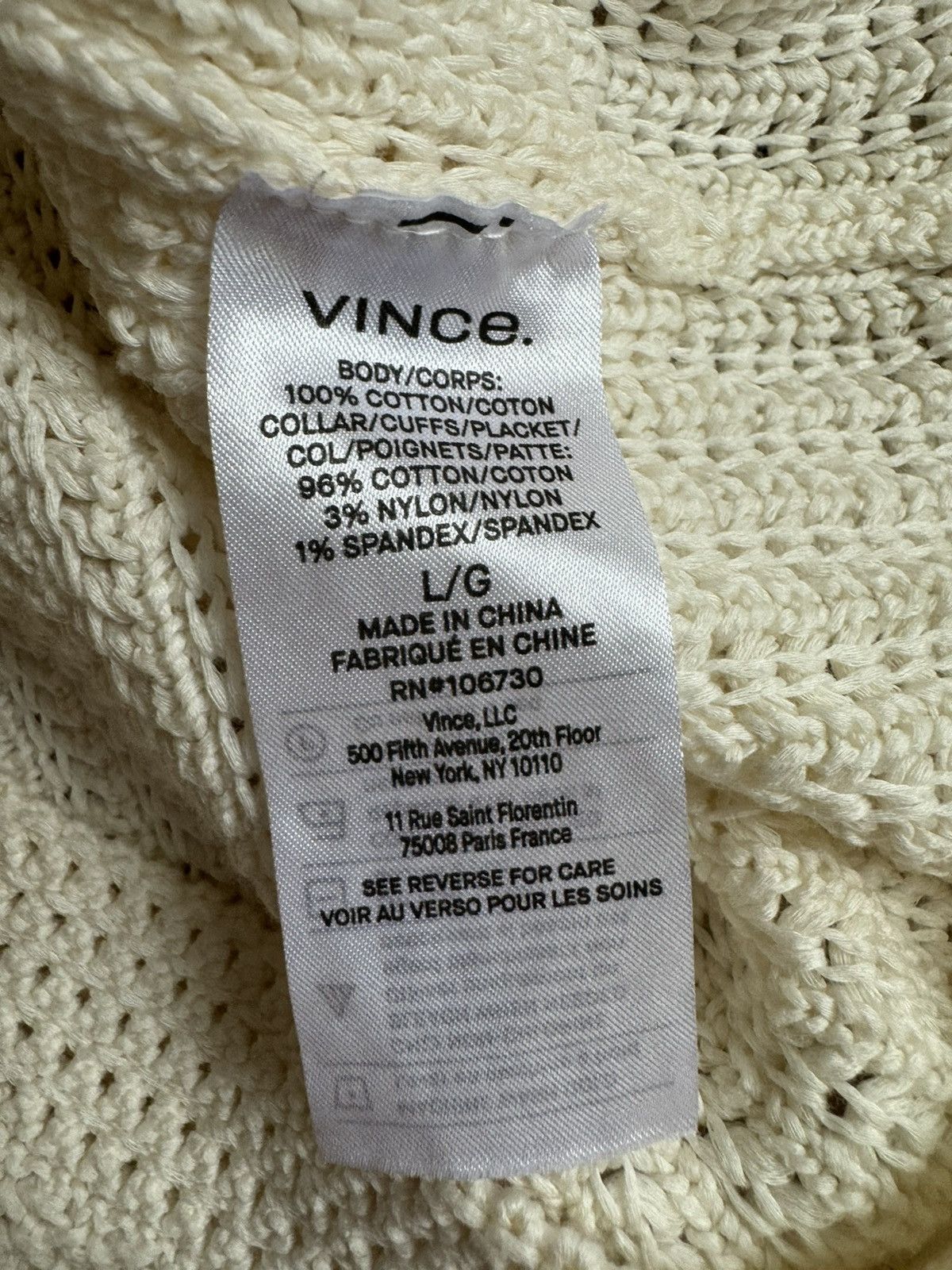Vince Vince Crochet Short Sleeve Button Down Shirt Size US L / EU 52-54 / 3 - 5 Thumbnail