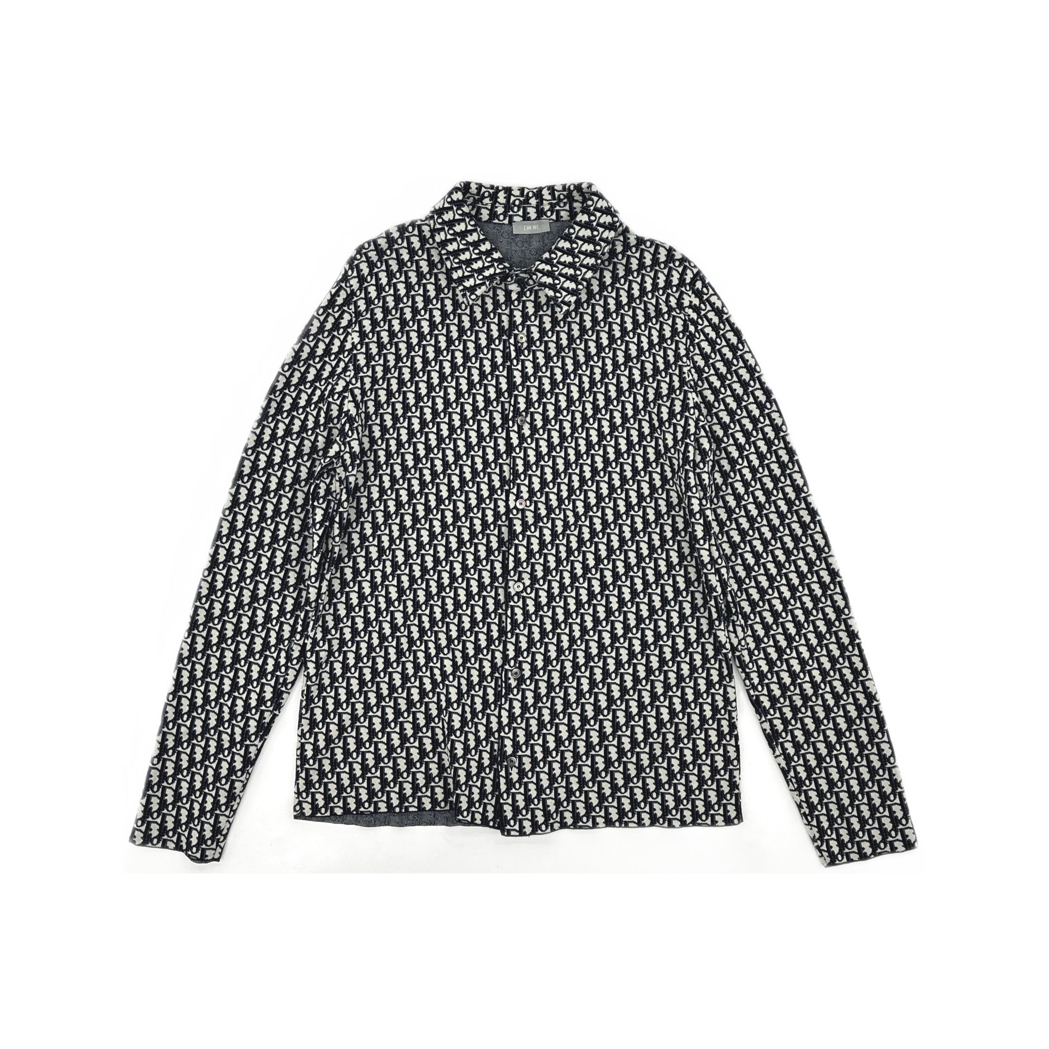 Dior Dior Oblique Monogram Knit Shirt Jacket L Size US L / EU 52-54 / 3 - 1 Thumbnail