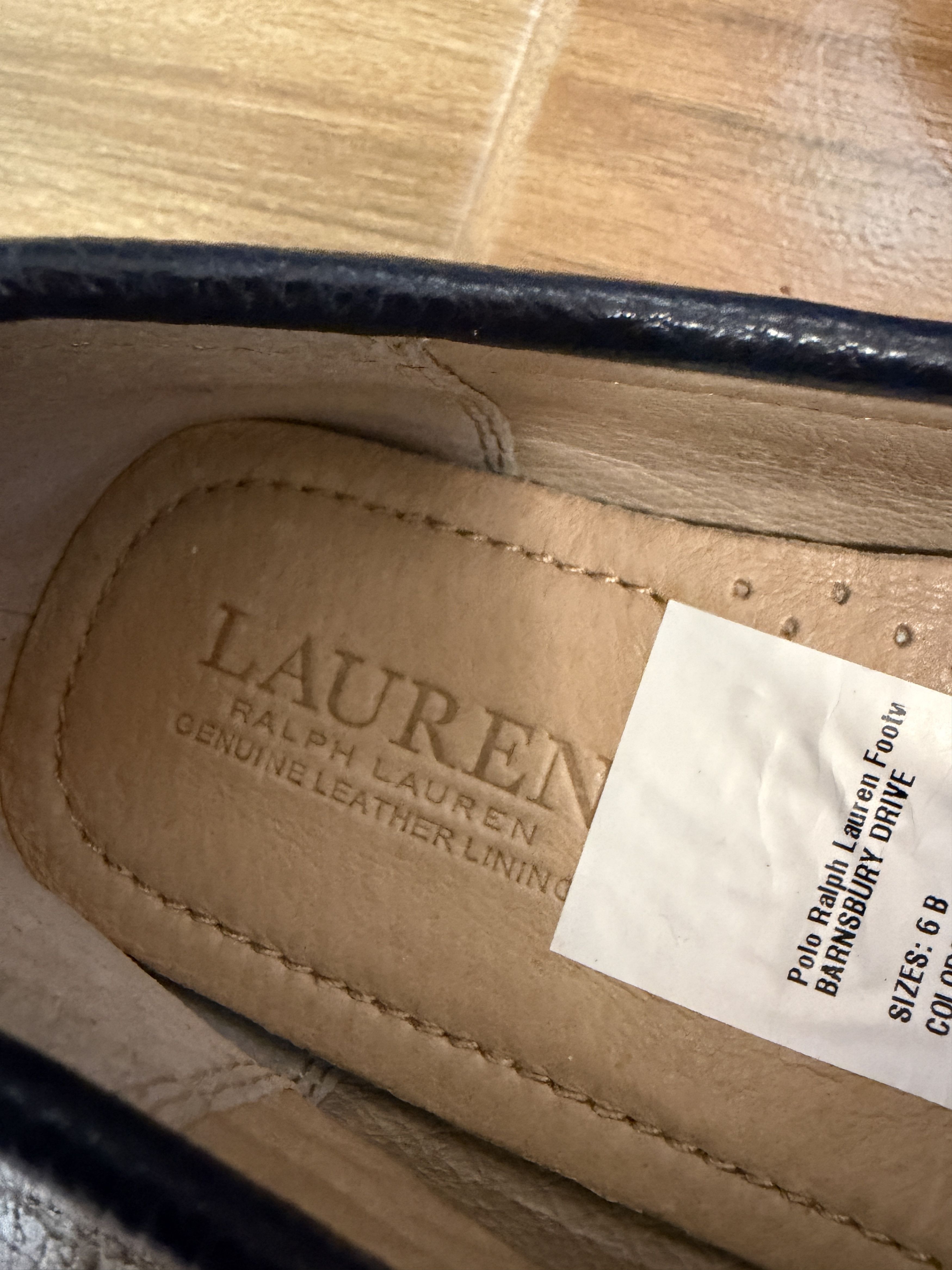 Polo Ralph Lauren Polo Ralph Lauren Women's Navy Barnsbury Leather Drivers Size US 6 / IT 36 - 5 Thumbnail
