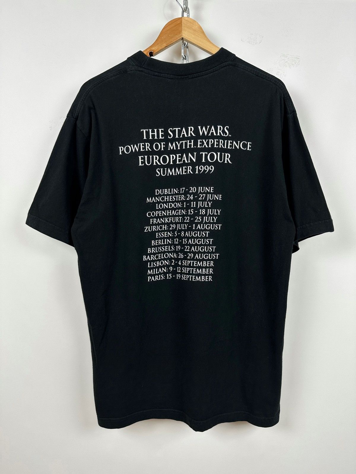 Star Wars 1999 Vintage Star Wars Episode 1 Power Of Myth Tour T-Shirt Size US XL / EU 56 / 4 - 3 Thumbnail
