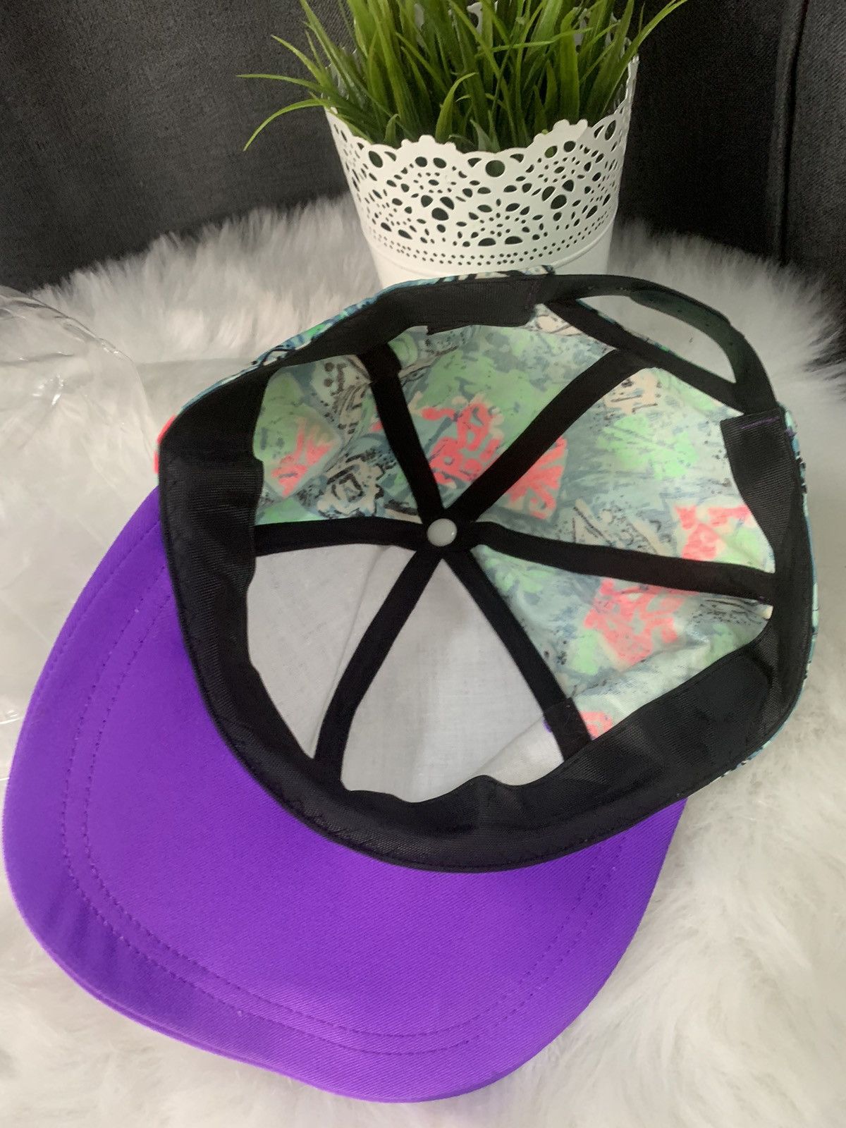 Japanese Brand VINTAGE!! Caps 90's Colour Block Size ONE SIZE - 5 Thumbnail