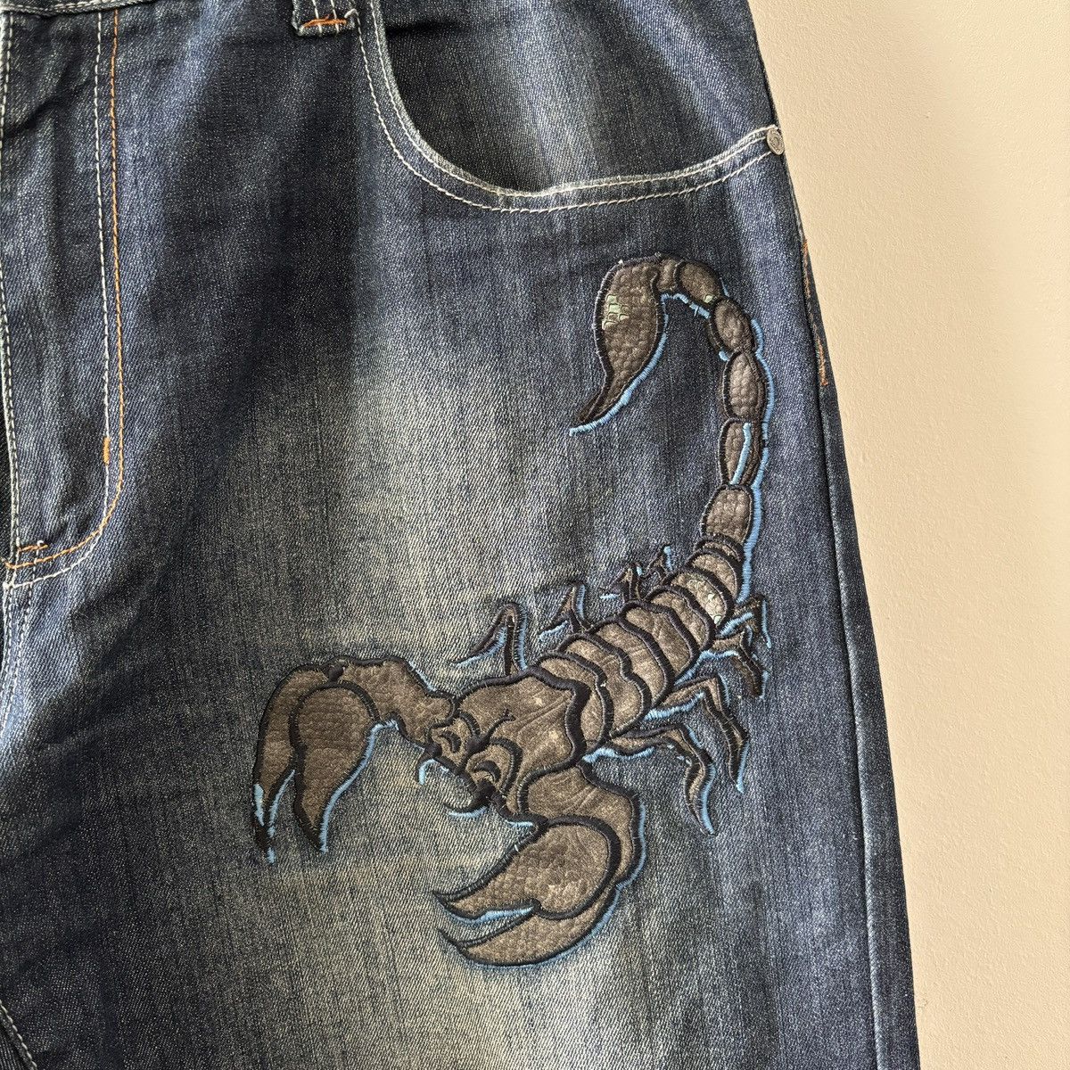 Southpole Vintage Paco Scorpion Jeans Size US 38 / EU 54 - 2 Thumbnail