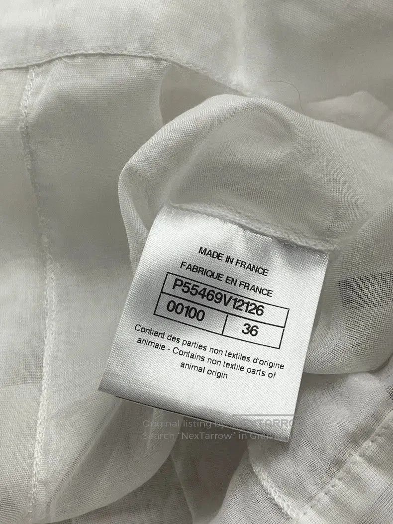 Chanel Chanel White Long Sleeve Shirt. Size US S / EU 44-46 / 1 - 5 Thumbnail