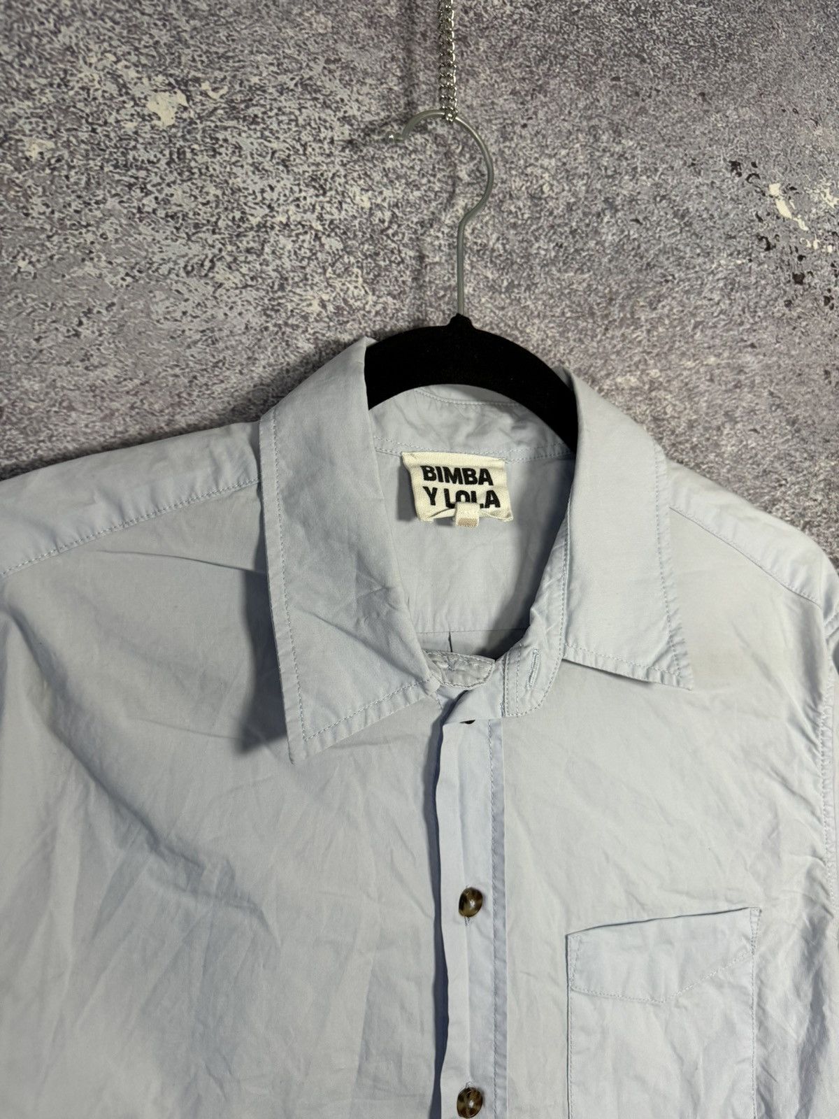 Designer × Japanese Brand × Vintage Bimba y Lola Blue Shirt Button up oldmoney S size Size US S / EU 44-46 / 1 - 7 Thumbnail