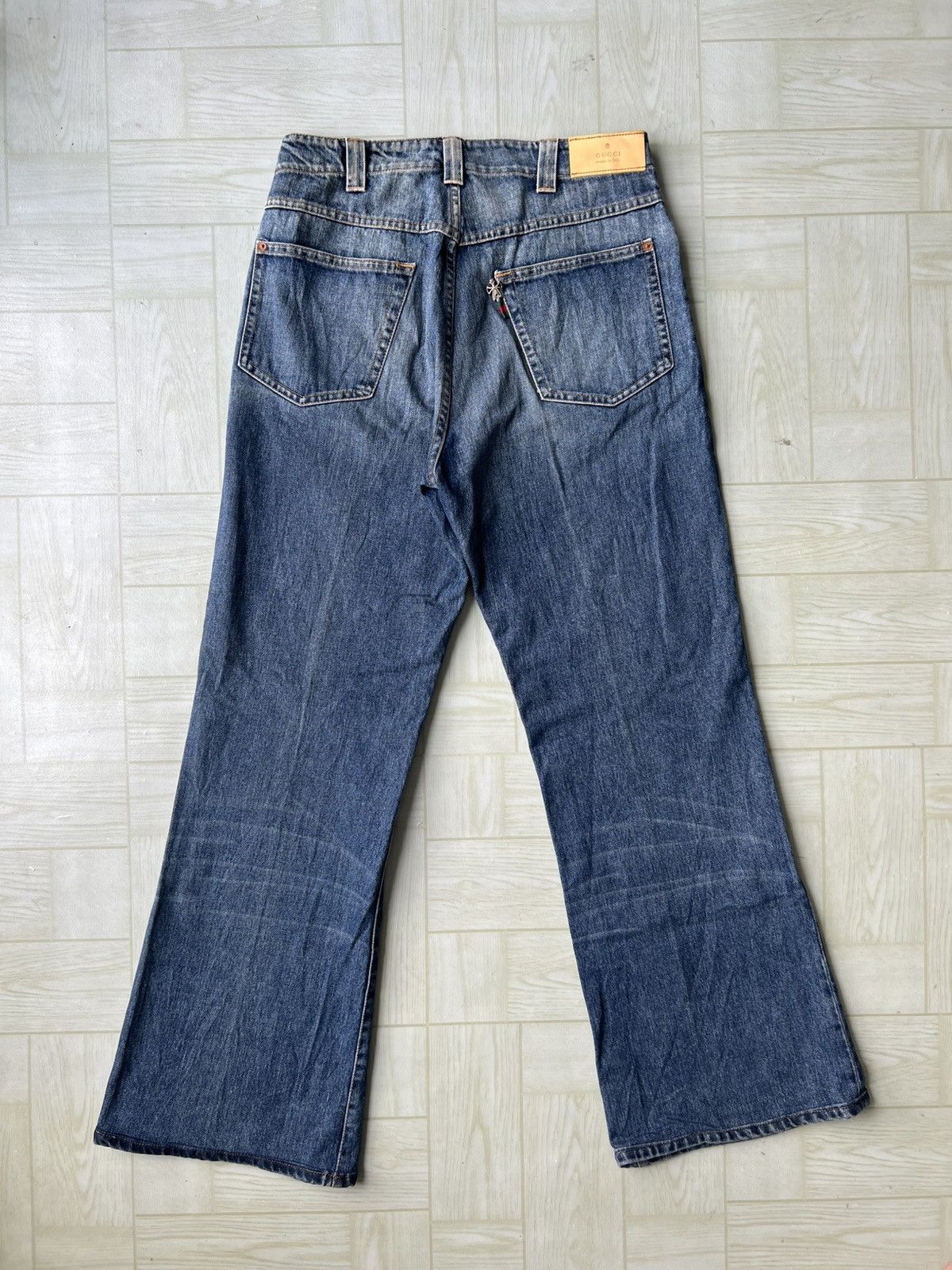 Gucci Vintage Gucci Tom Ford Super Flare Levis 646 517 Denim Jeans Size US 32 / EU 48 - 1 Thumbnail