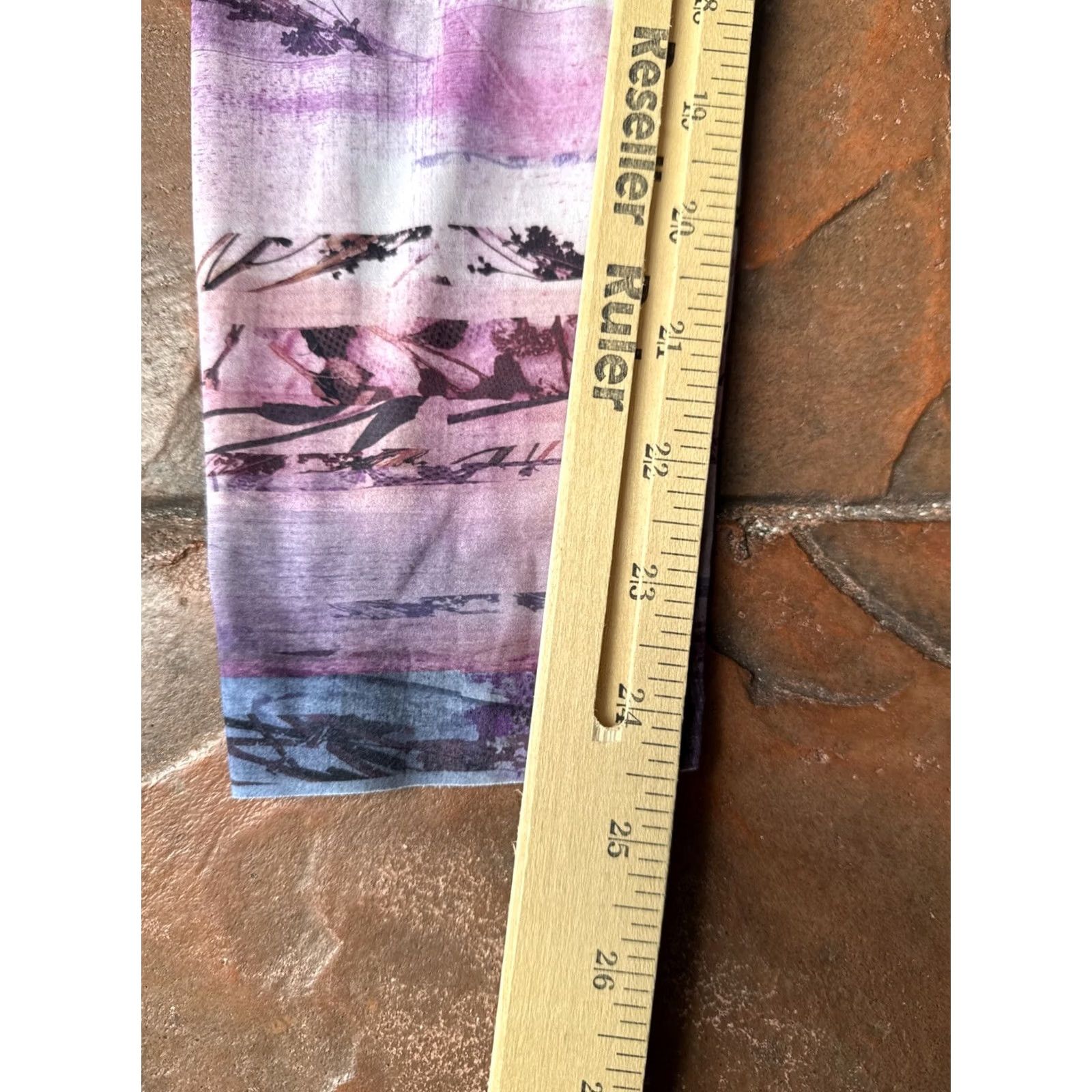 Lululemon LULULEMON Fast Free High-Rise Leggings Women's 4 Purple Geometric Pattern Pull On Skinny Legging Size 27" / US 4 / IT 40 - 5 Thumbnail