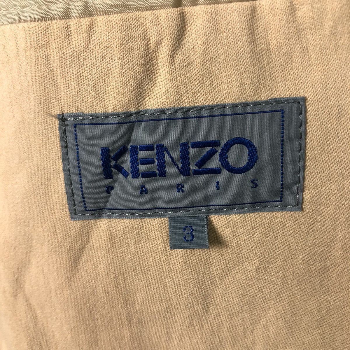 Japanese Brand Kenzo Paris Oversized Beige Cotton Blazer — Archival Look Size US M / EU 48-50 / 2 - 18 Thumbnail