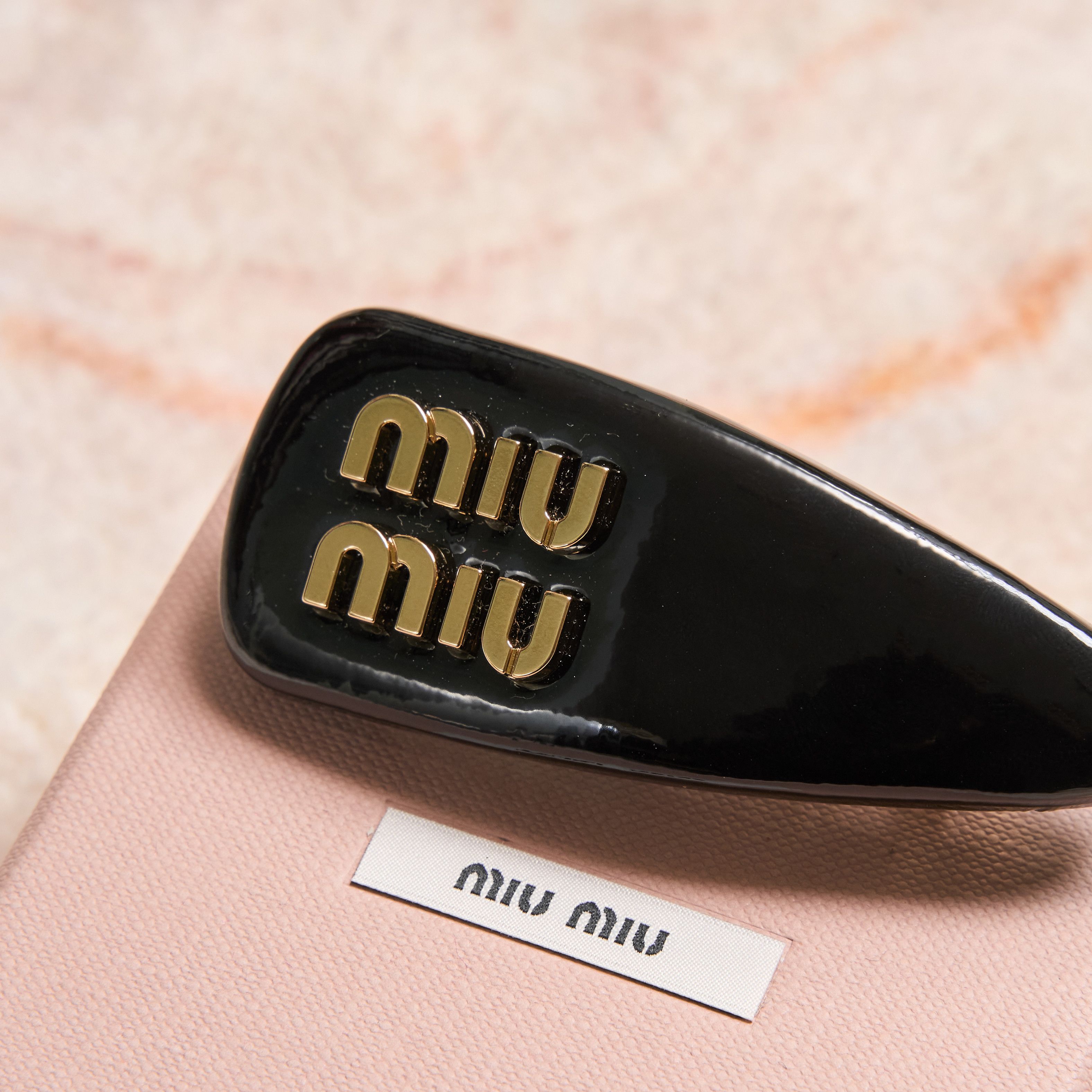 Miu Miu MIU MIU Patent Leather Hair Clip Size ONE SIZE - 4 Thumbnail