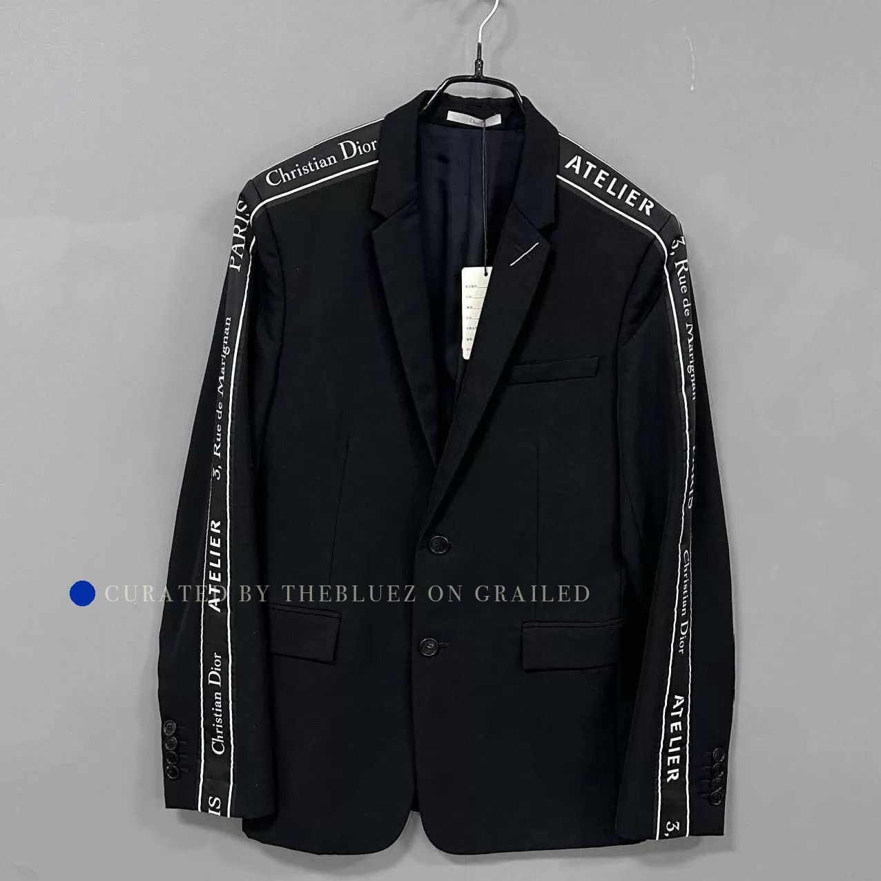 Dior Dior Runway Black Logo Tape Blazer Size US S / EU 44-46 / 1 - 1 Thumbnail