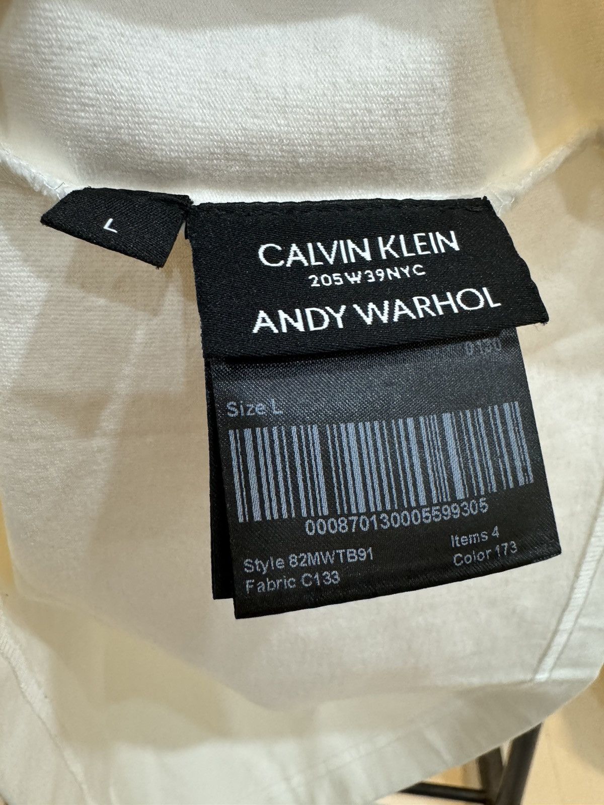 Calvin Klein 205W39NYC Andy Warhol Electric Chair Print Tshirt Size US L / EU 52-54 / 3 - 5 Thumbnail
