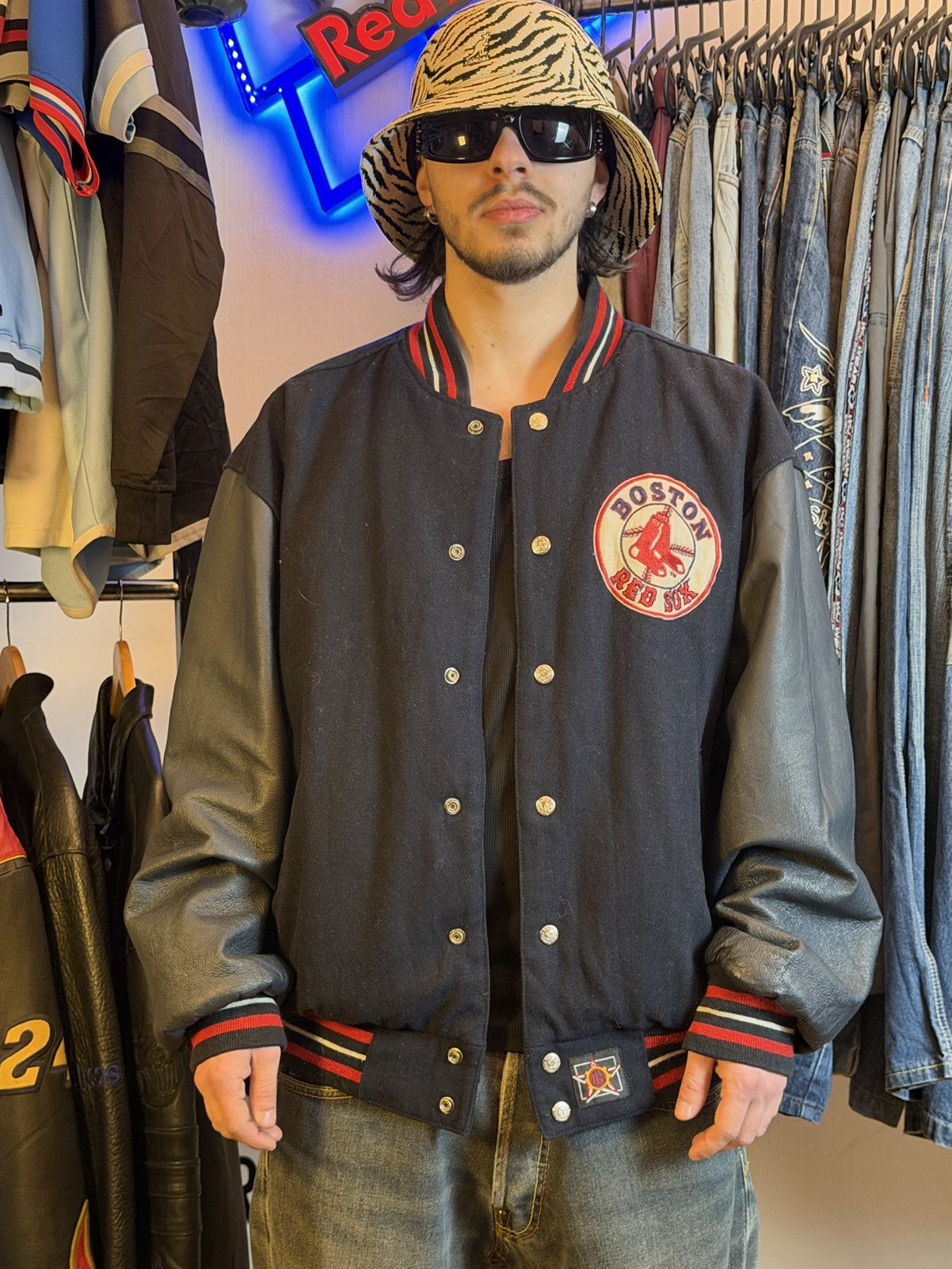 Jeff Hamilton Vintage Jeff Hamilton Boston Red Socks - double sided jacket Size US M / EU 48-50 / 2 - 1 Thumbnail