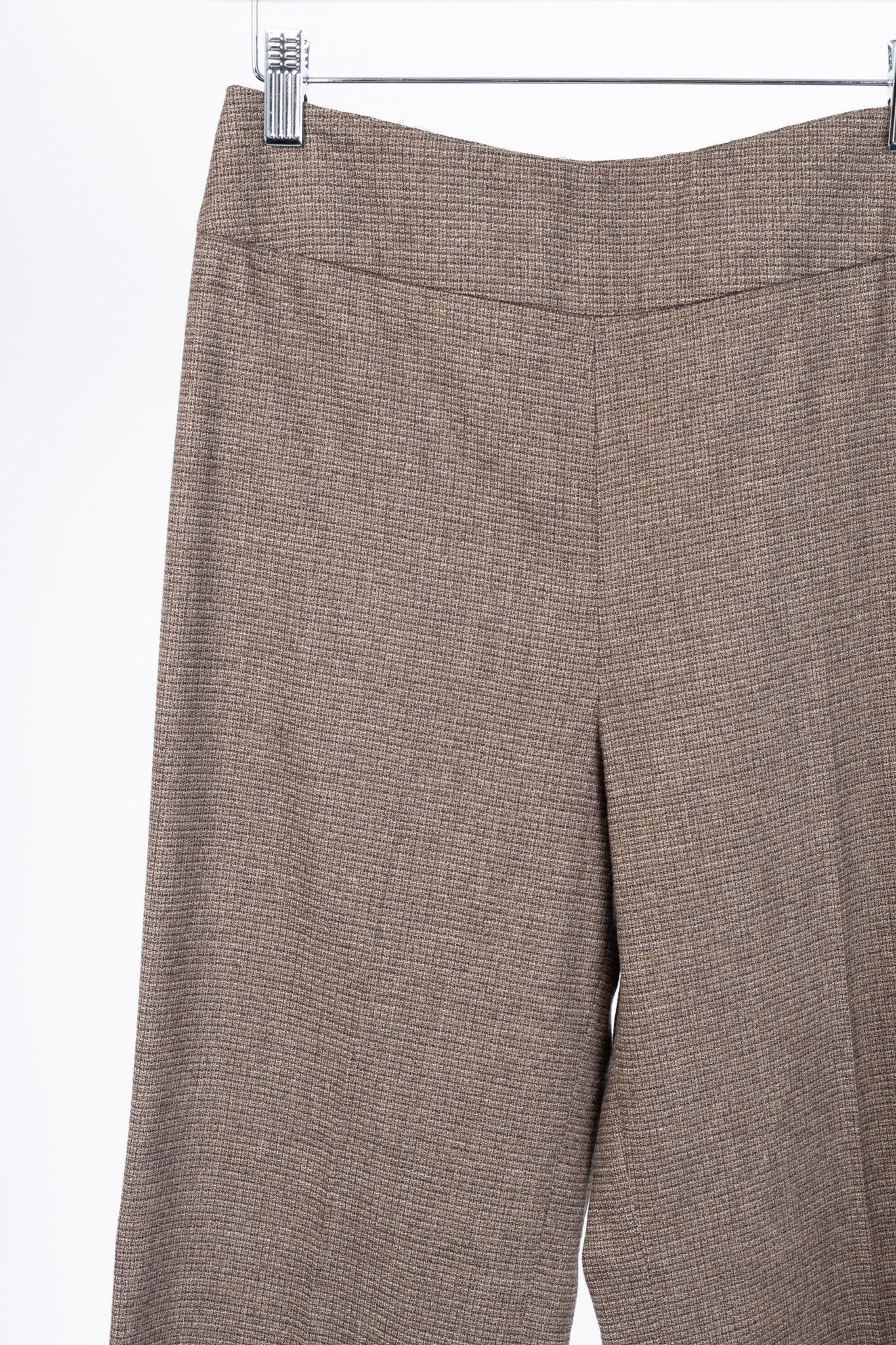 Etro Etro Brown Micro-Plaid Wool-Flannel Straight-Leg Trousers Size 27" / US 4 / IT 40 - 4 Thumbnail