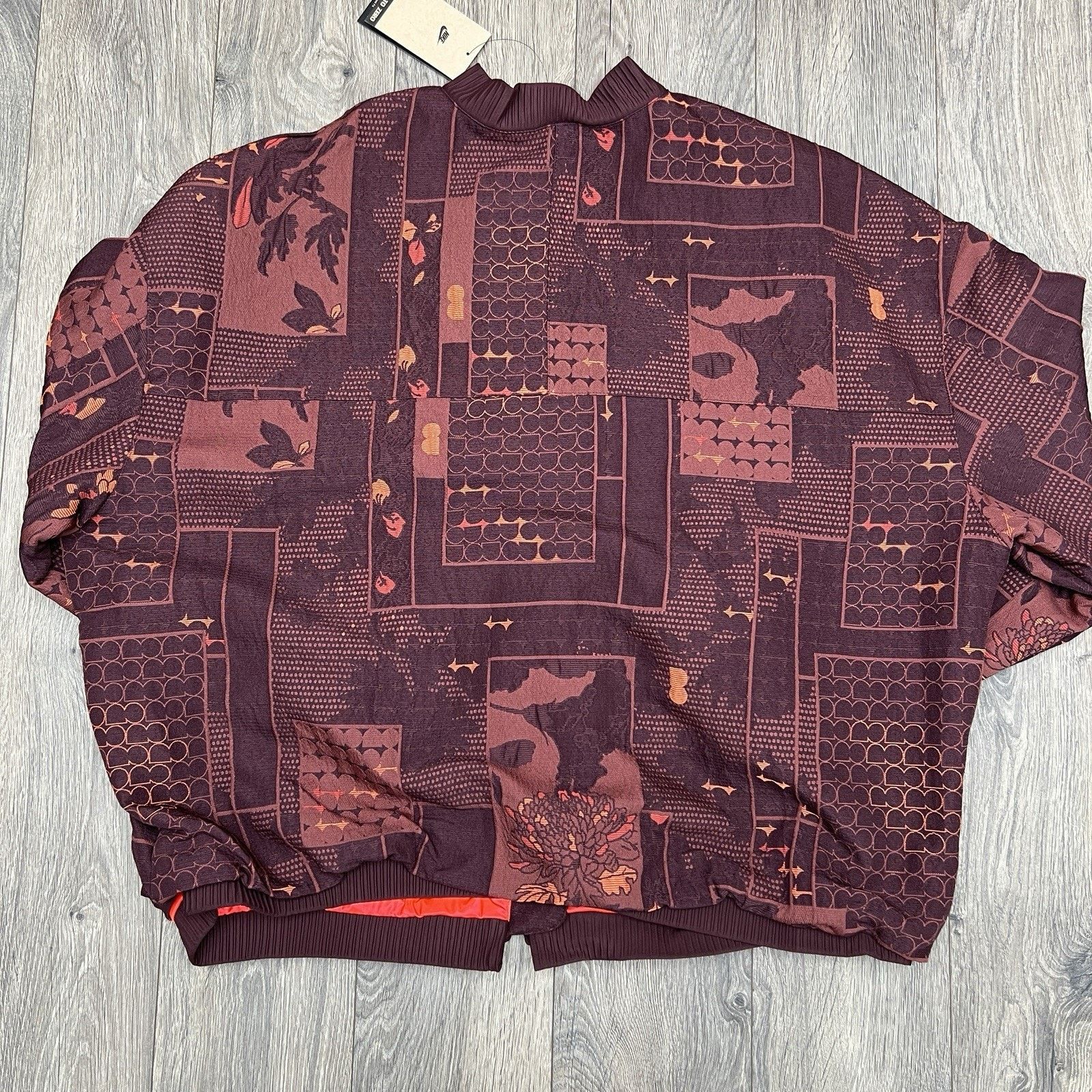 Nike Nike Naomi Osaka Jacket Size XL Womens Jacquard Burgundy Size XL / US 12-14 / IT 48-50 - 11 Thumbnail