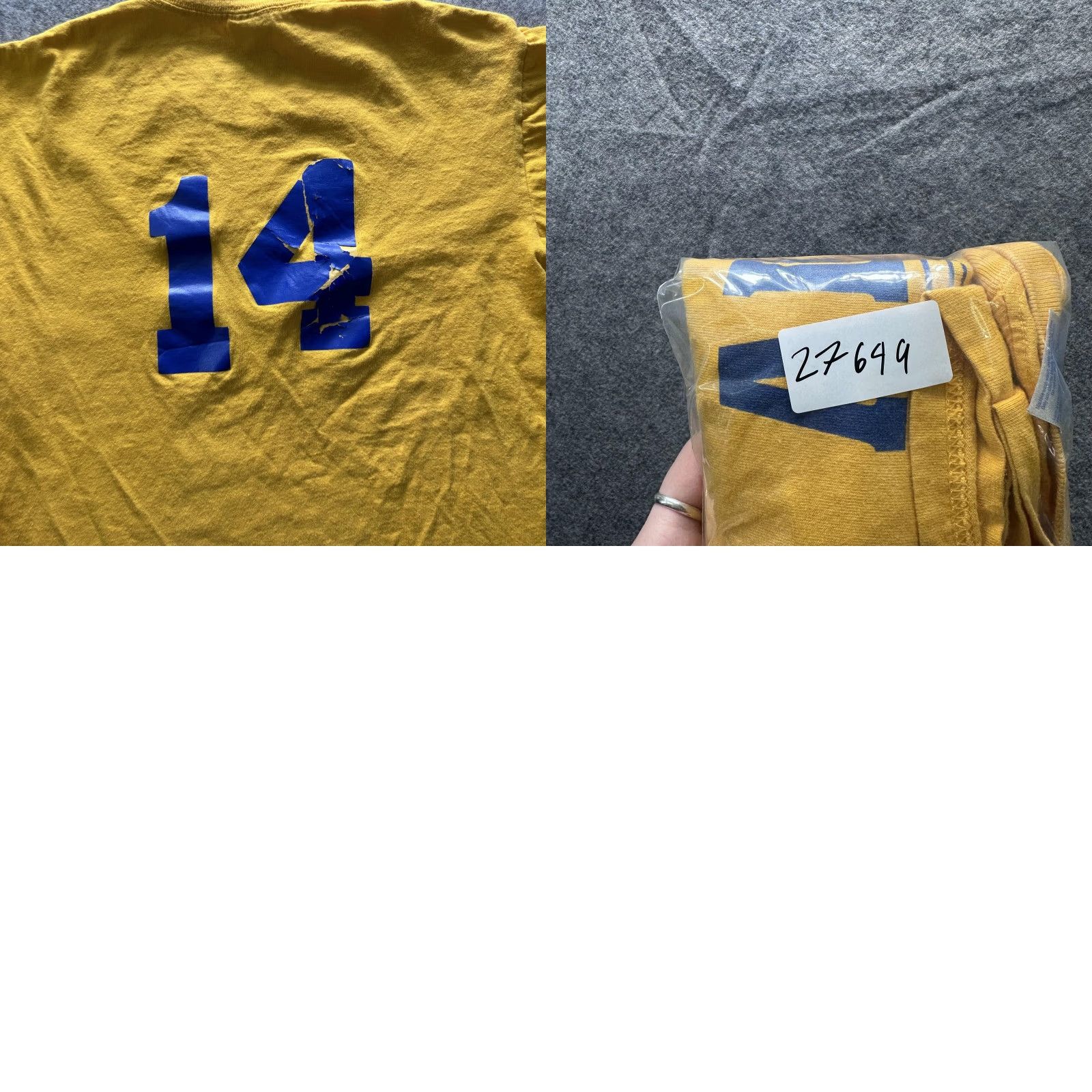 Gildan Gildan Shirt Mens Small Yellow Mt. Airy Basketball 2010 2011 Team Tee Graphic Size US S / EU 44-46 / 1 - 8 Thumbnail