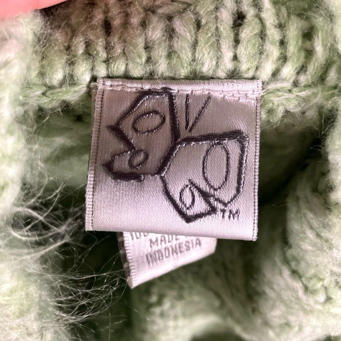 Vintage Fashion Bug Sweater Women's Large Turtleneck Ribbed Knit Cozy Green Classic Size L / US 10 / IT 46 - 6 Thumbnail