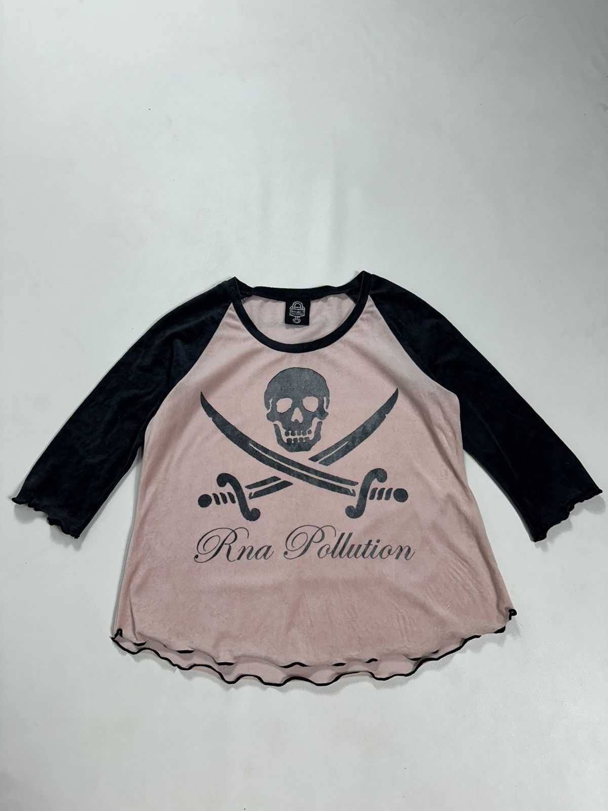Japanese Brand RNA Slang Japan Love Spread 3/4 Sleeve Skull Pirate Punk Size M / US 6-8 / IT 42-44 - 7 Thumbnail